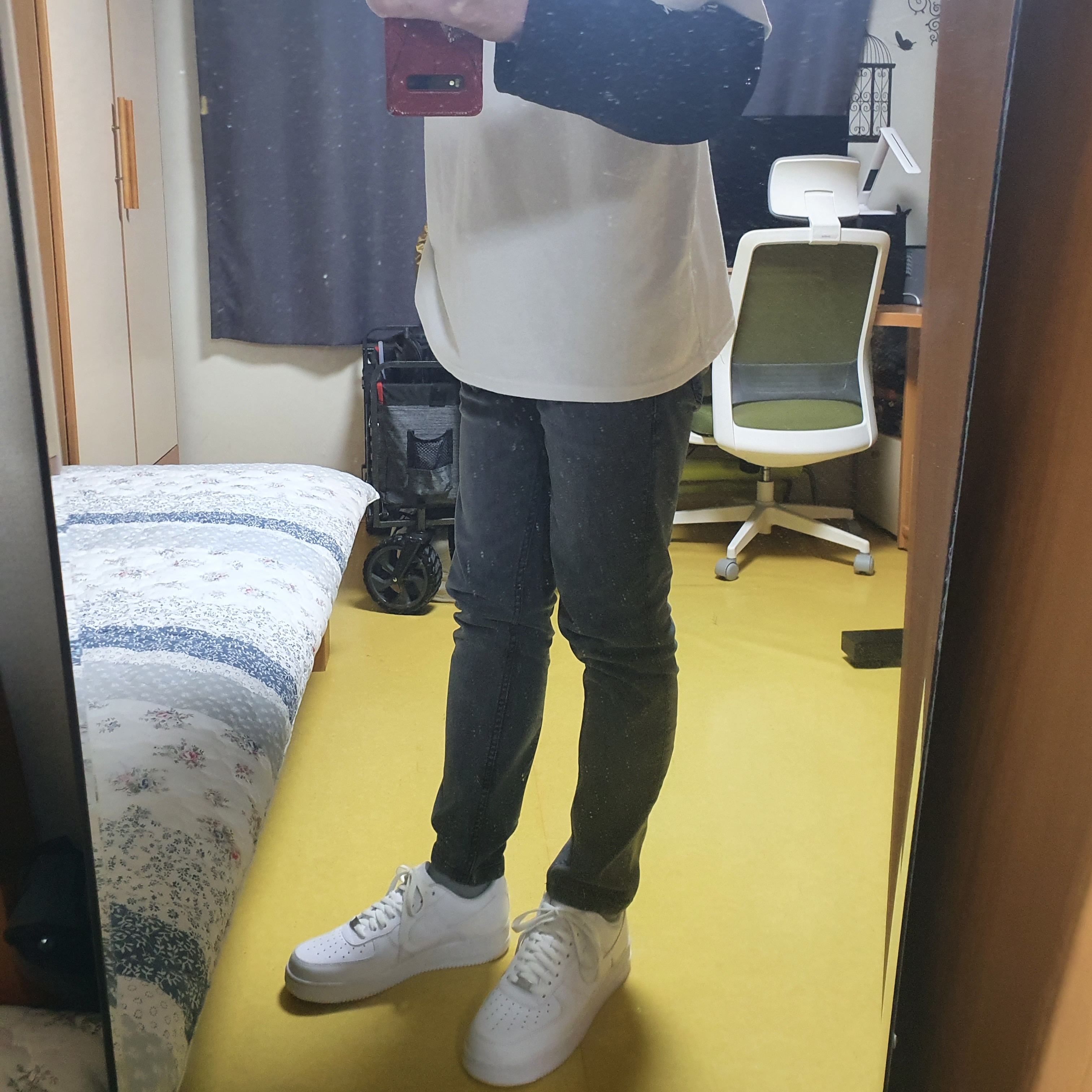 Nike Air Force 1 '07 Low White 착용 스타일