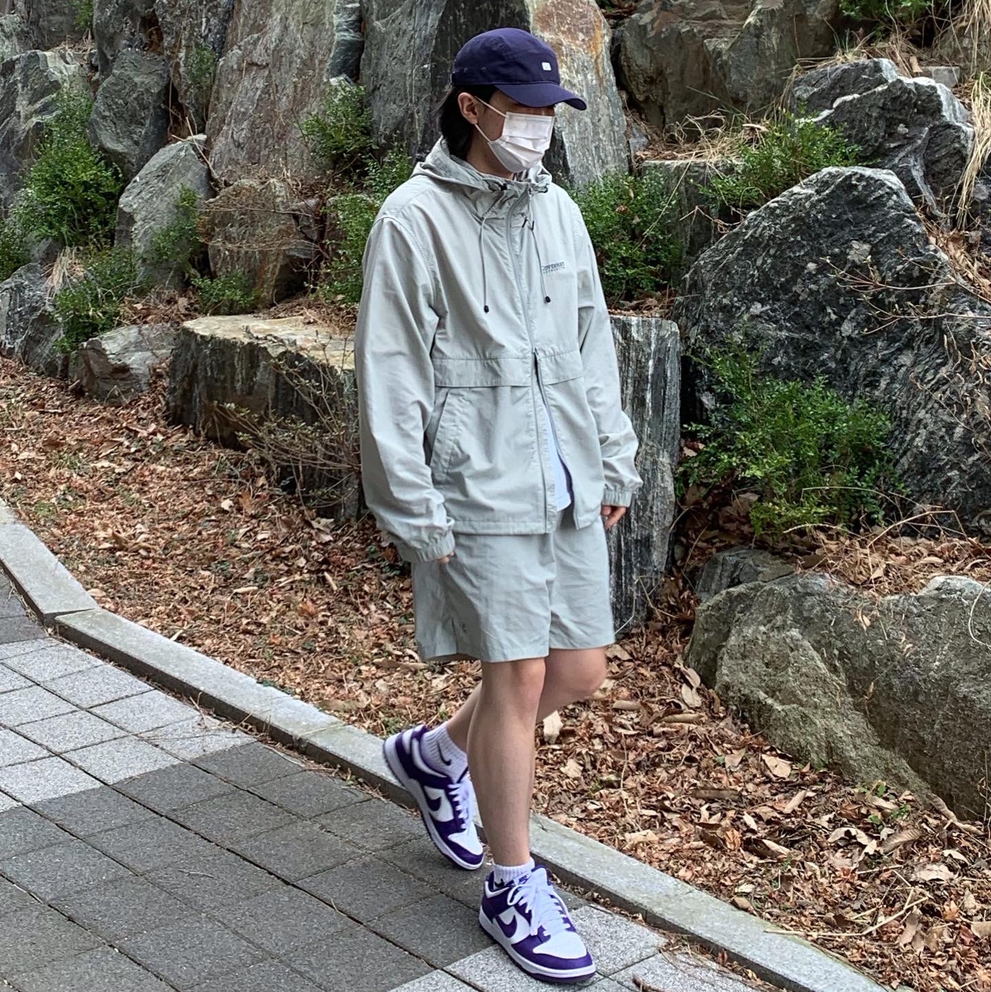 Nike Dunk Low Retro Championship Court Purple 착용 스타일