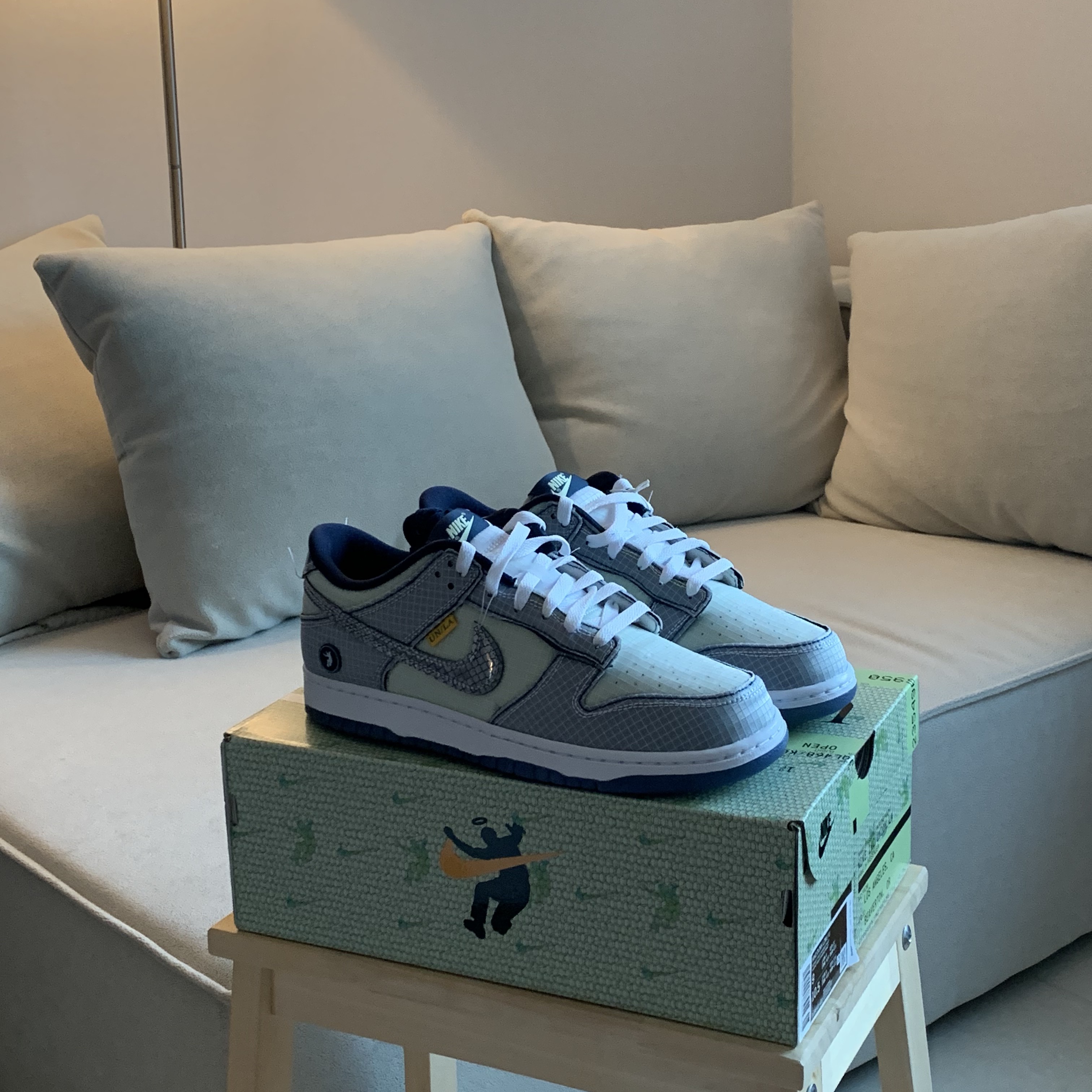 Nike x Union Dunk Low Passport Pack Pistachio 착용 스타일 - 1