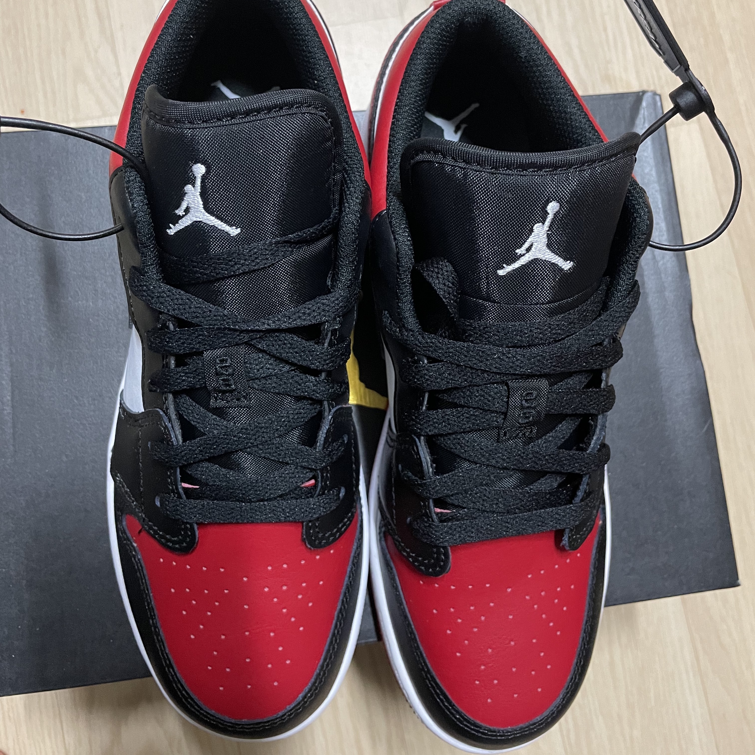 (GS) Jordan 1 Low Bred Toe 착용 스타일