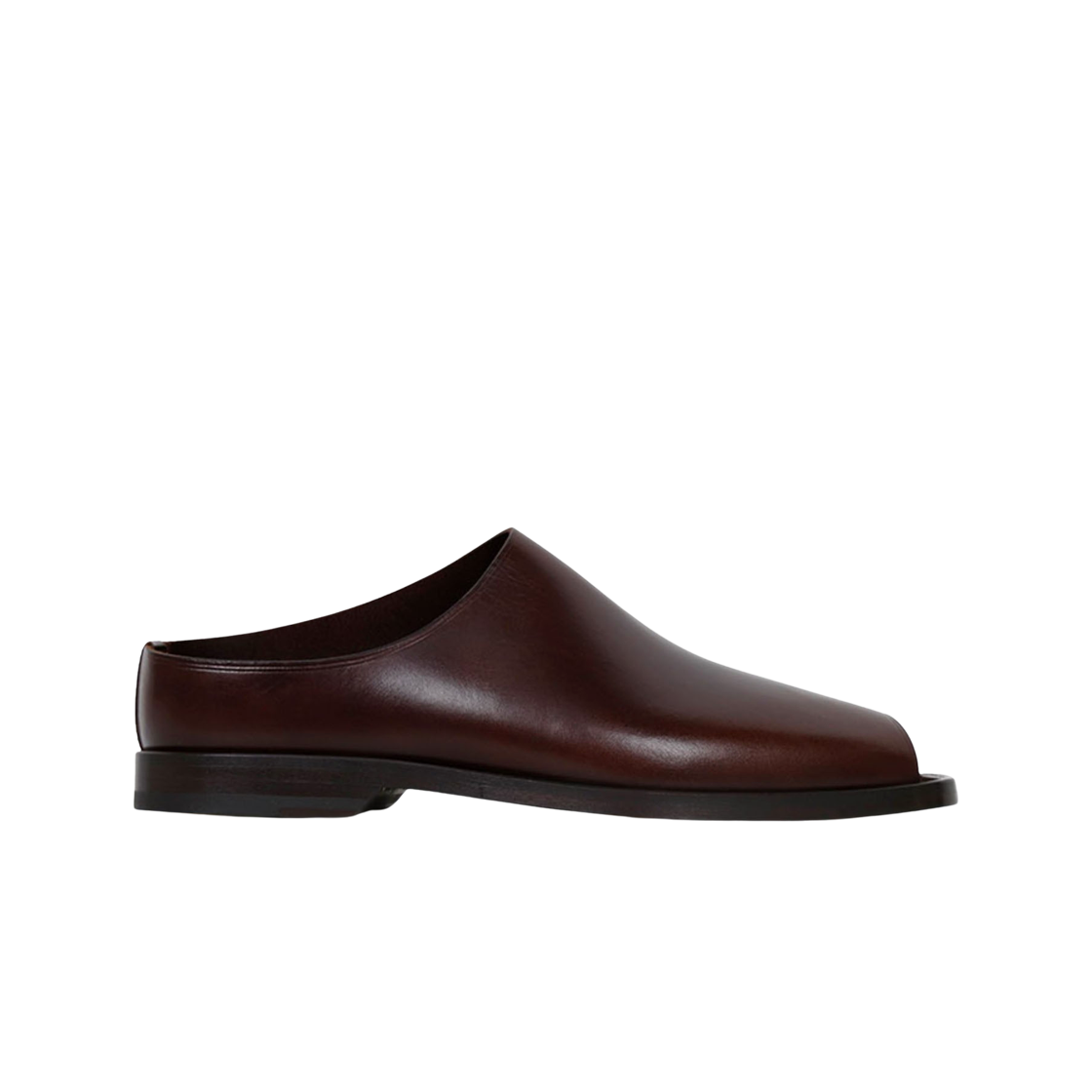 르메르 플랫 뮬 베지터블 탠 레더 미드나잇 브라운(Lemaire Flat Mules Vegetable Tanned Leather Midnight Brown)
