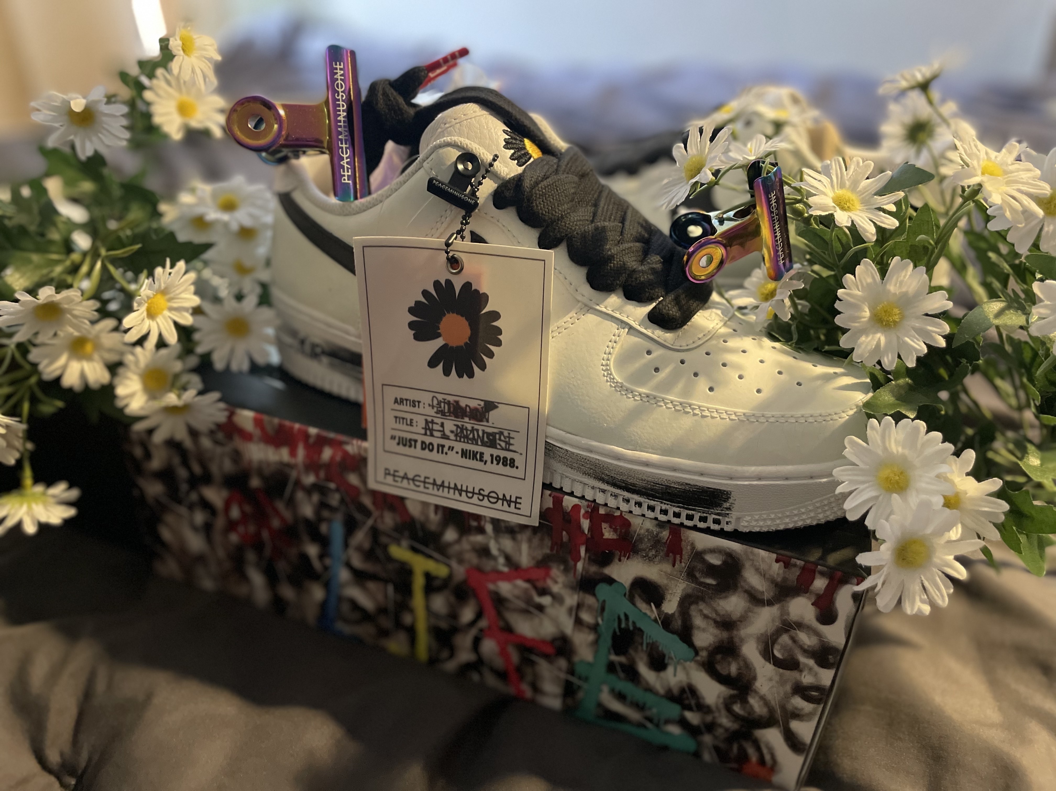 Nike x Peaceminusone Air Force 1 Low Para-Noise 2.0 착용 스타일 - 4