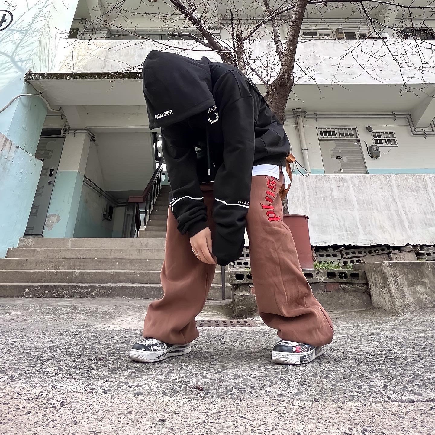 Nike x Peaceminusone Air Force 1 Low Para-Noise 착용 스타일