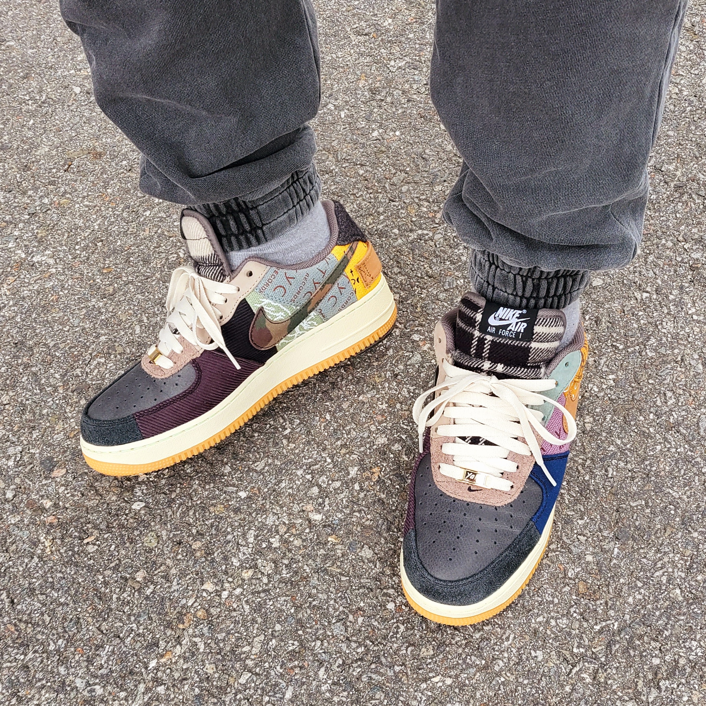 Nike x Travis Scott Air Force 1 Low Cactus Jack 착용 스타일 - 3