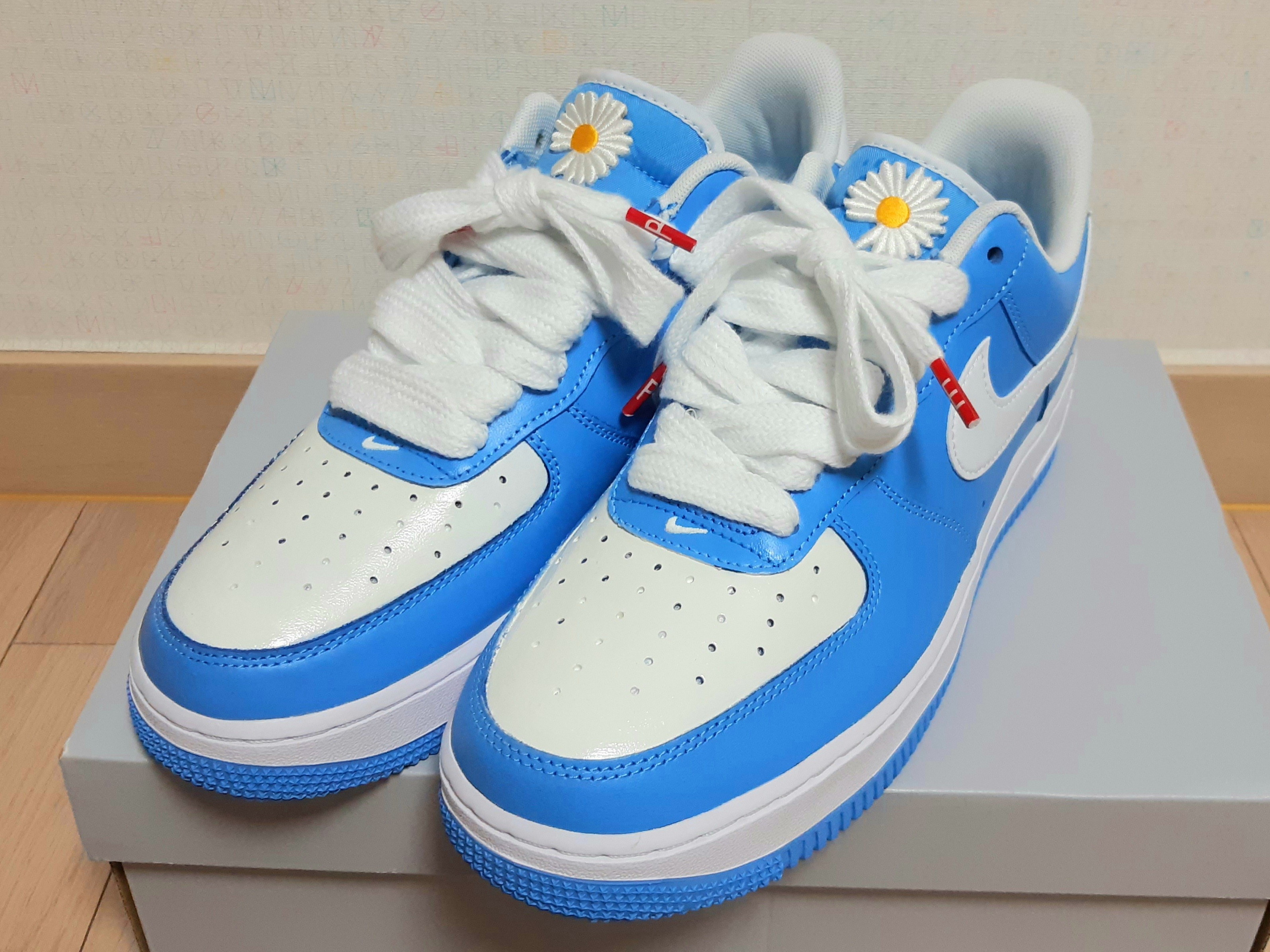 Nike Air Force 1 '07 Low University Blue 착용 스타일 - 4