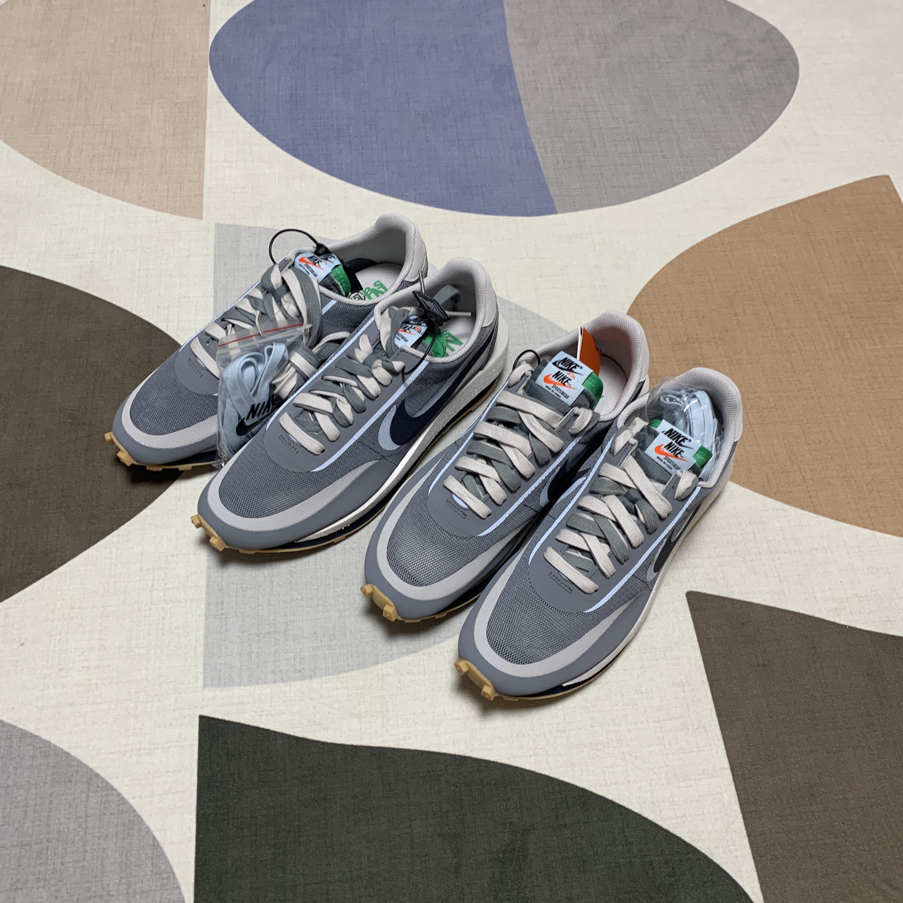 Nike x Sacai x Clot LDWaffle Cool Grey 착용 스타일 - 5