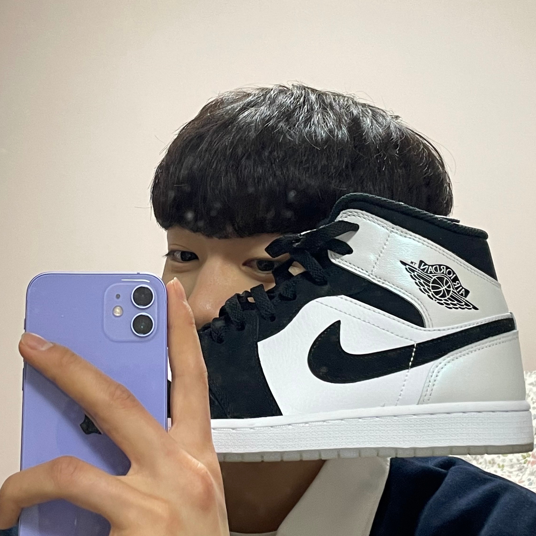 Jordan 1 Mid SE Diamond 착용 스타일