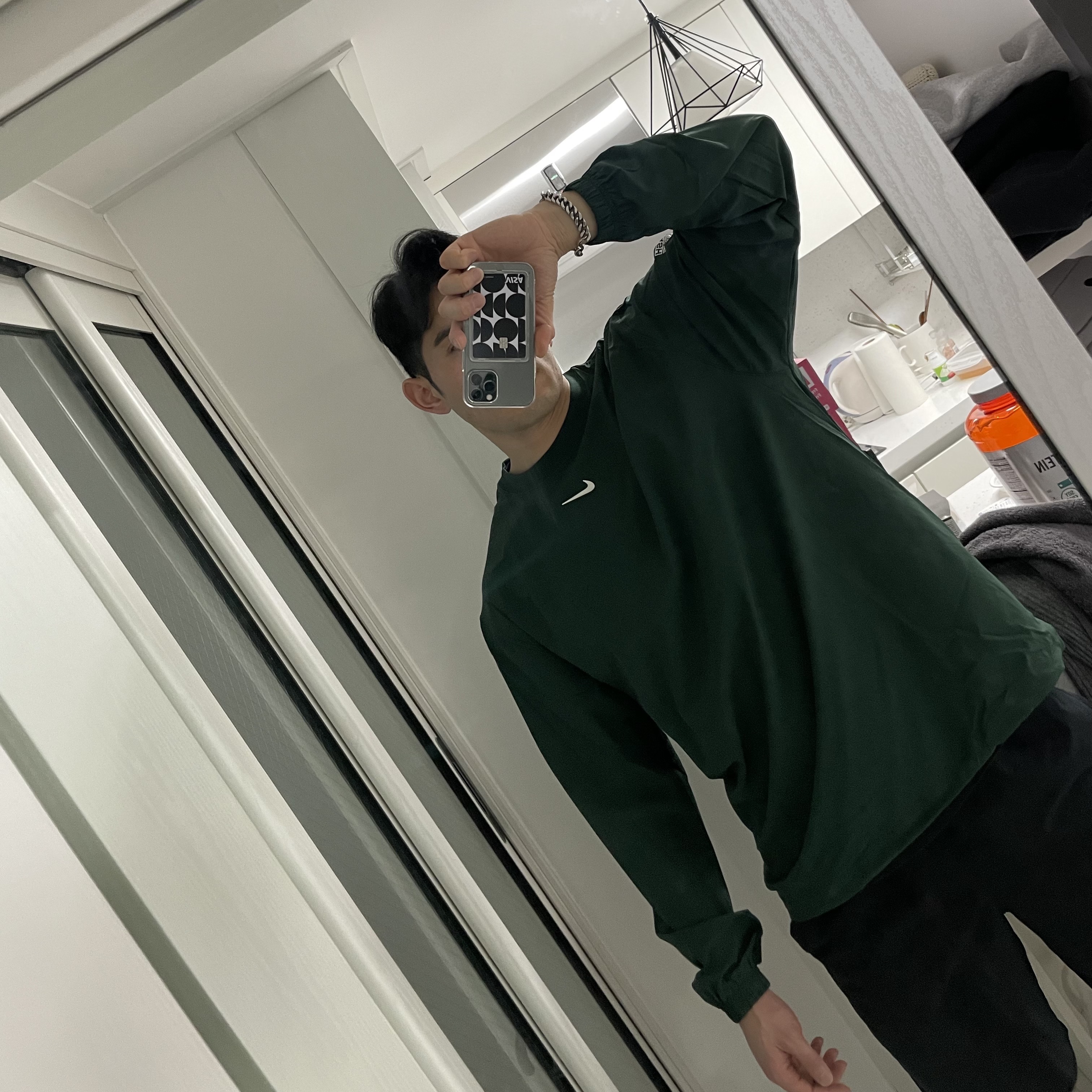 Nike x Drake Nocta Golf Crewneck Top Green - US/EU 착용 스타일