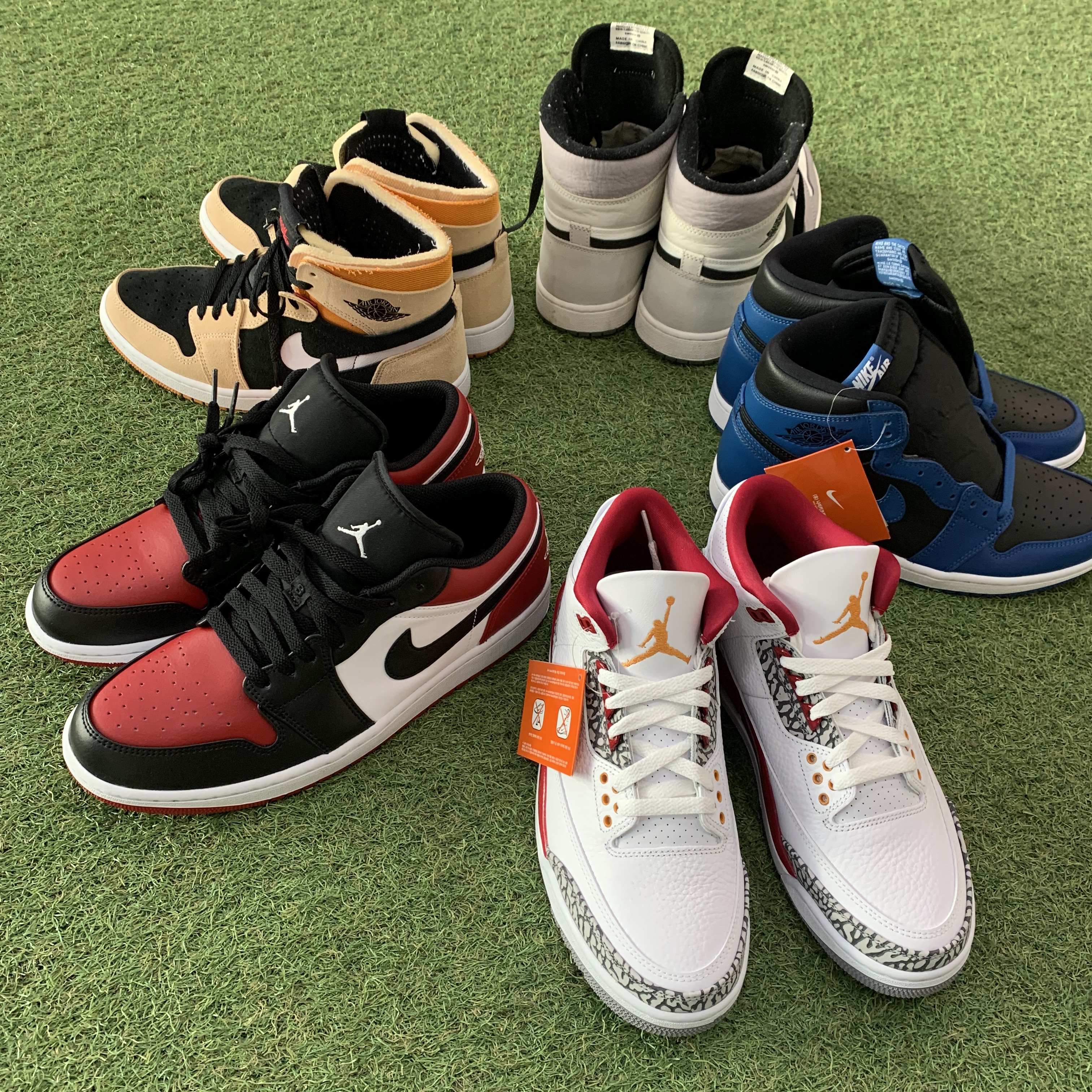 Jordan 1 Low Bred Toe, Jordan 1 Retro High OG Dark Marina Blue 착용 스타일