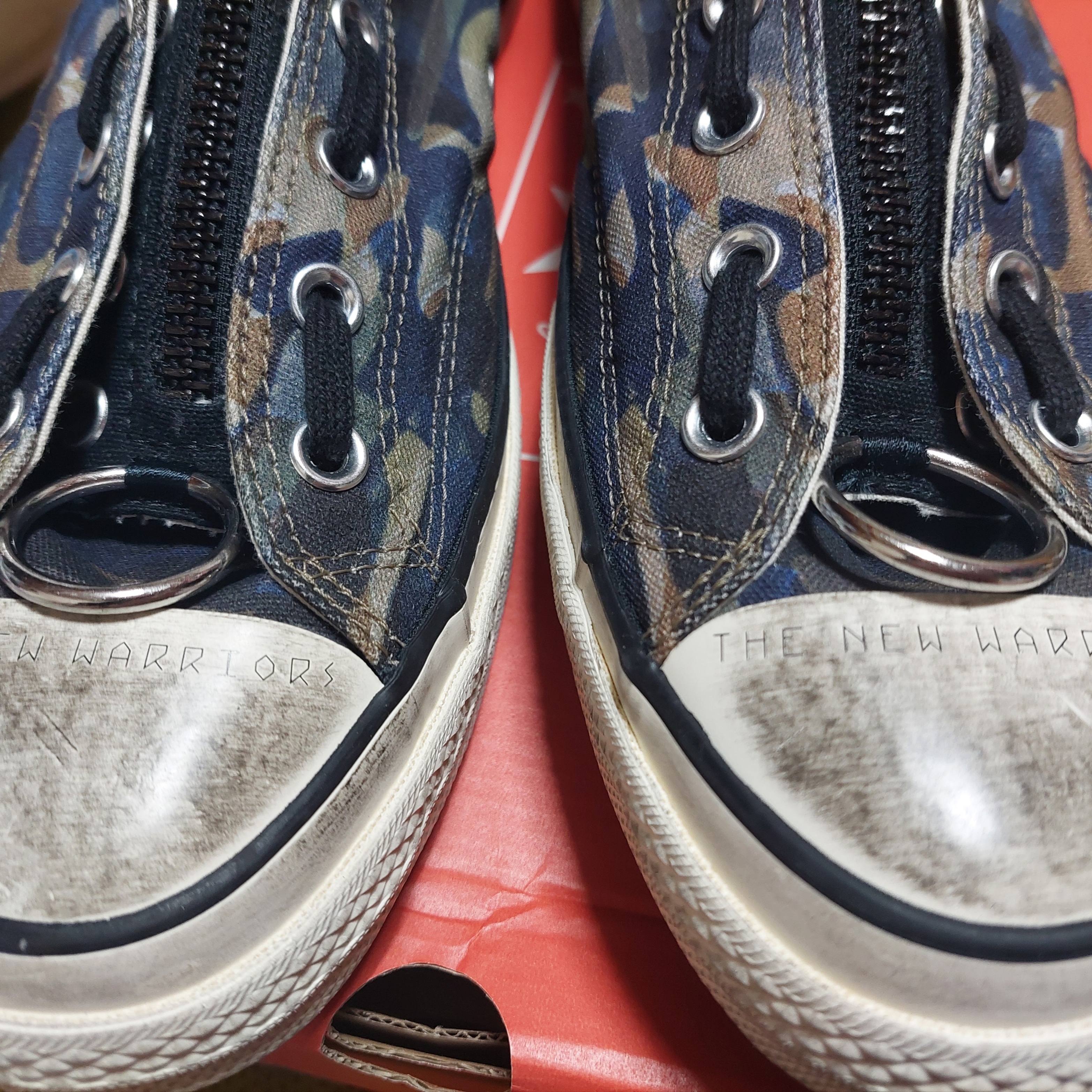 Converse x Undercover Chuck 70 Hi New Warriors Camo 착용 스타일
