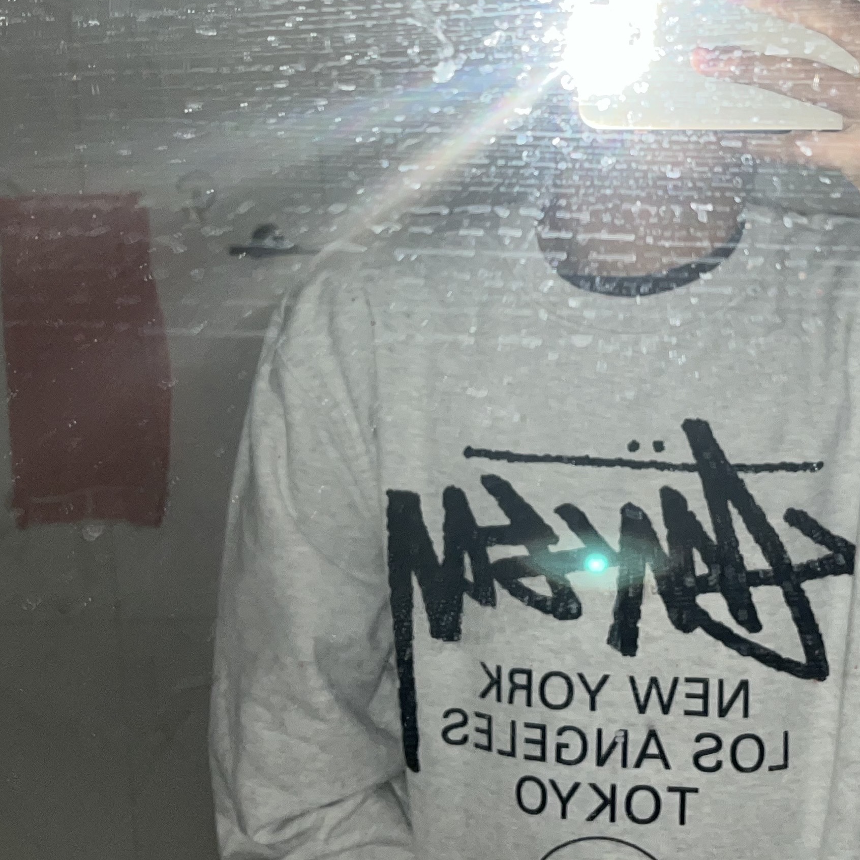 Stussy World Tour Crew Ash Heather 2021 착용 스타일