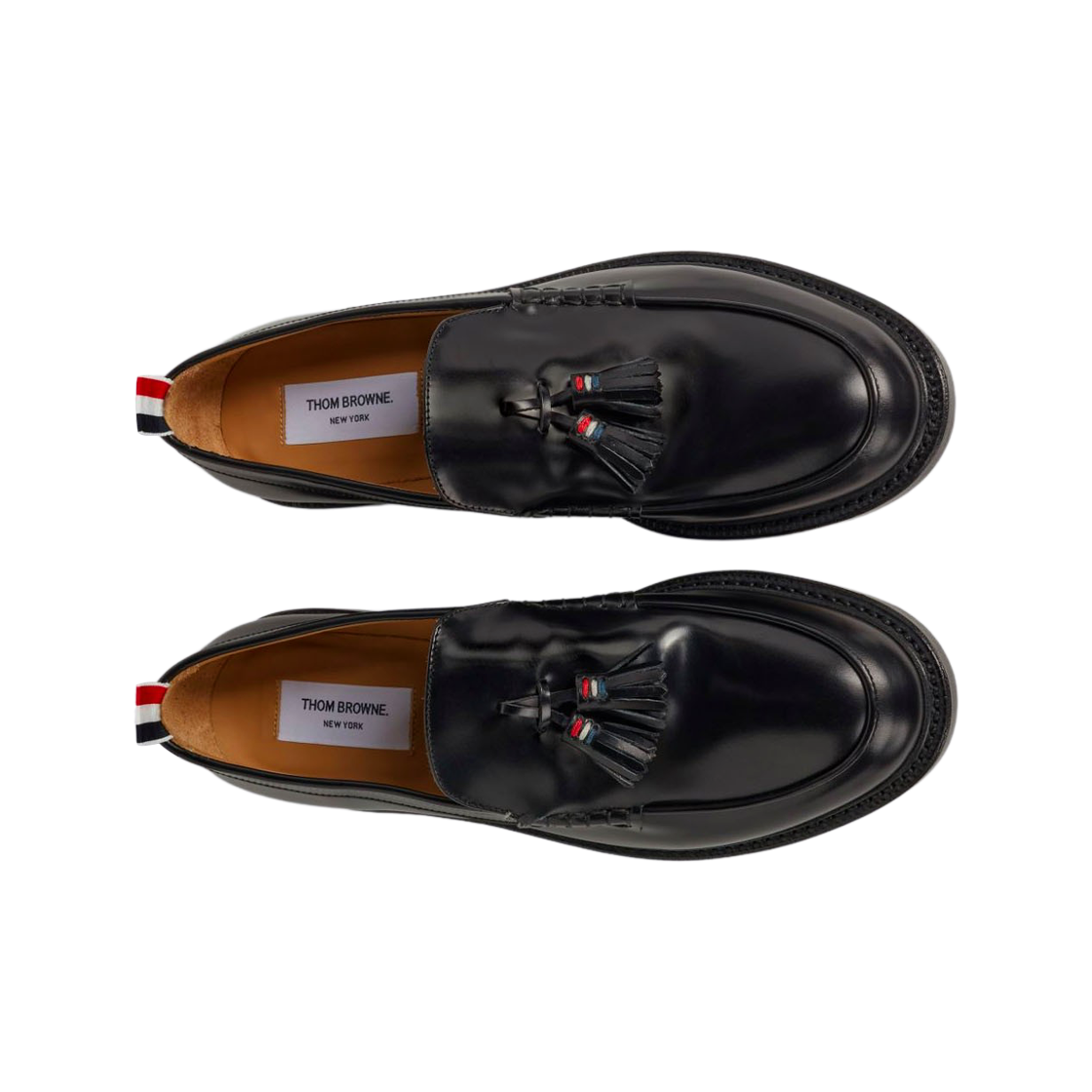 톰브라운 카프 레더 태슬 로퍼 블랙(Thom Browne Calf Leather Tassel Loafers Black) - 2