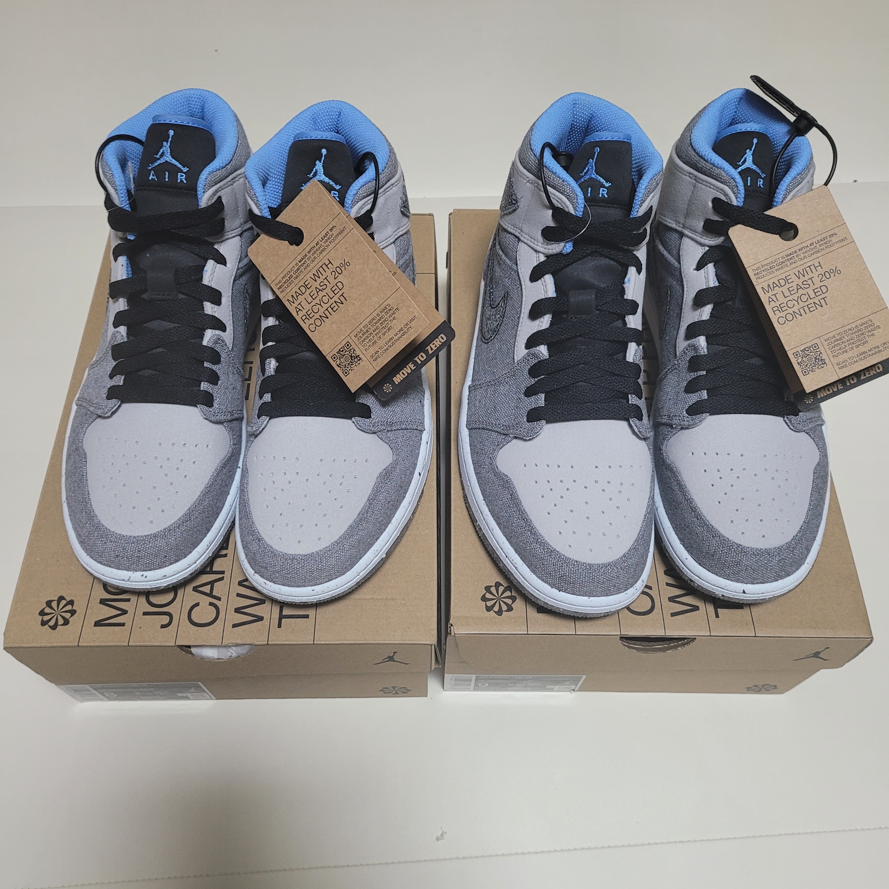 Jordan 1 Mid SE Crater Grey Fog 착용 스타일 - 3