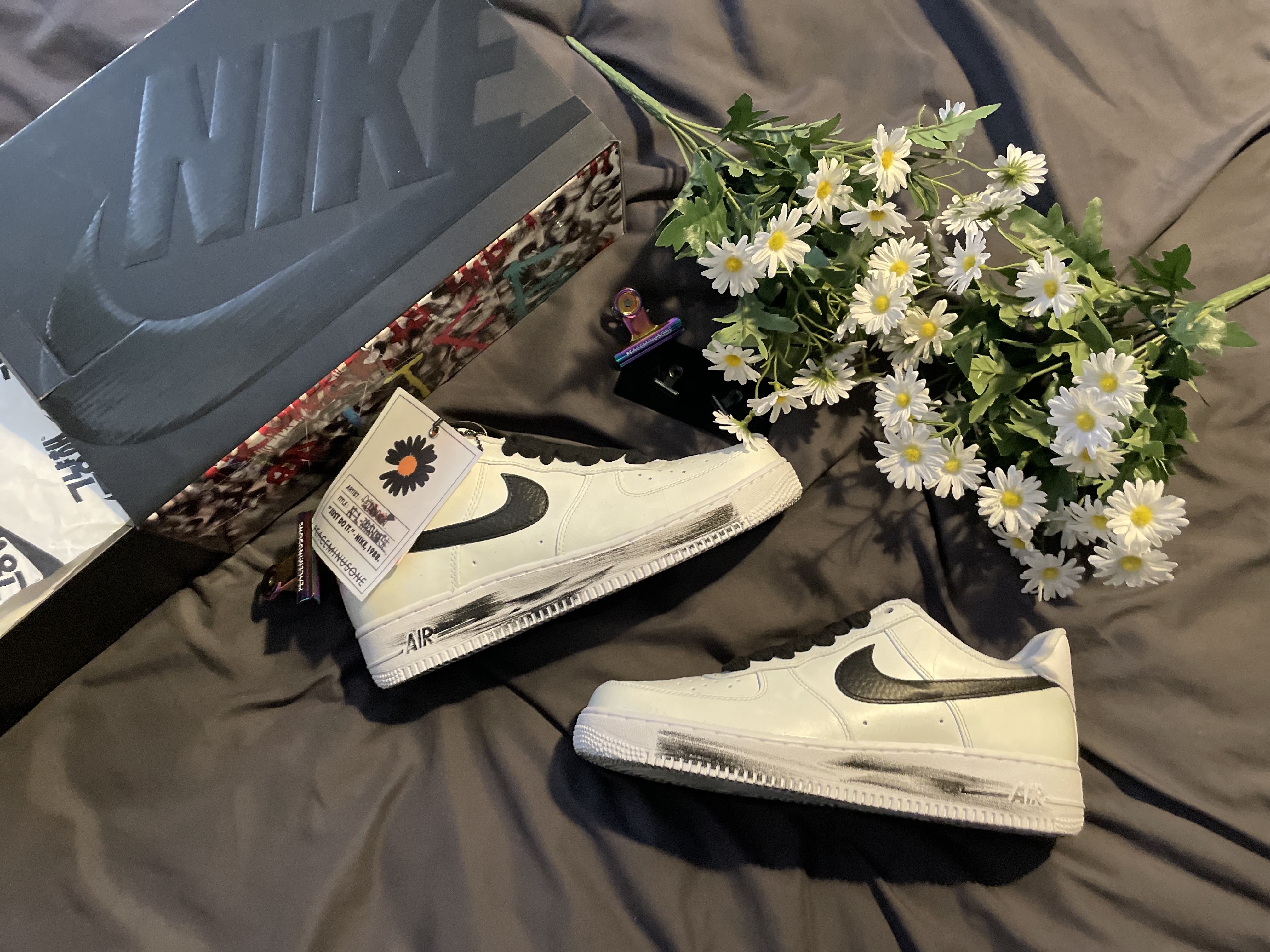 Nike x Peaceminusone Air Force 1 Low Para-Noise 2.0 착용 스타일 - 1