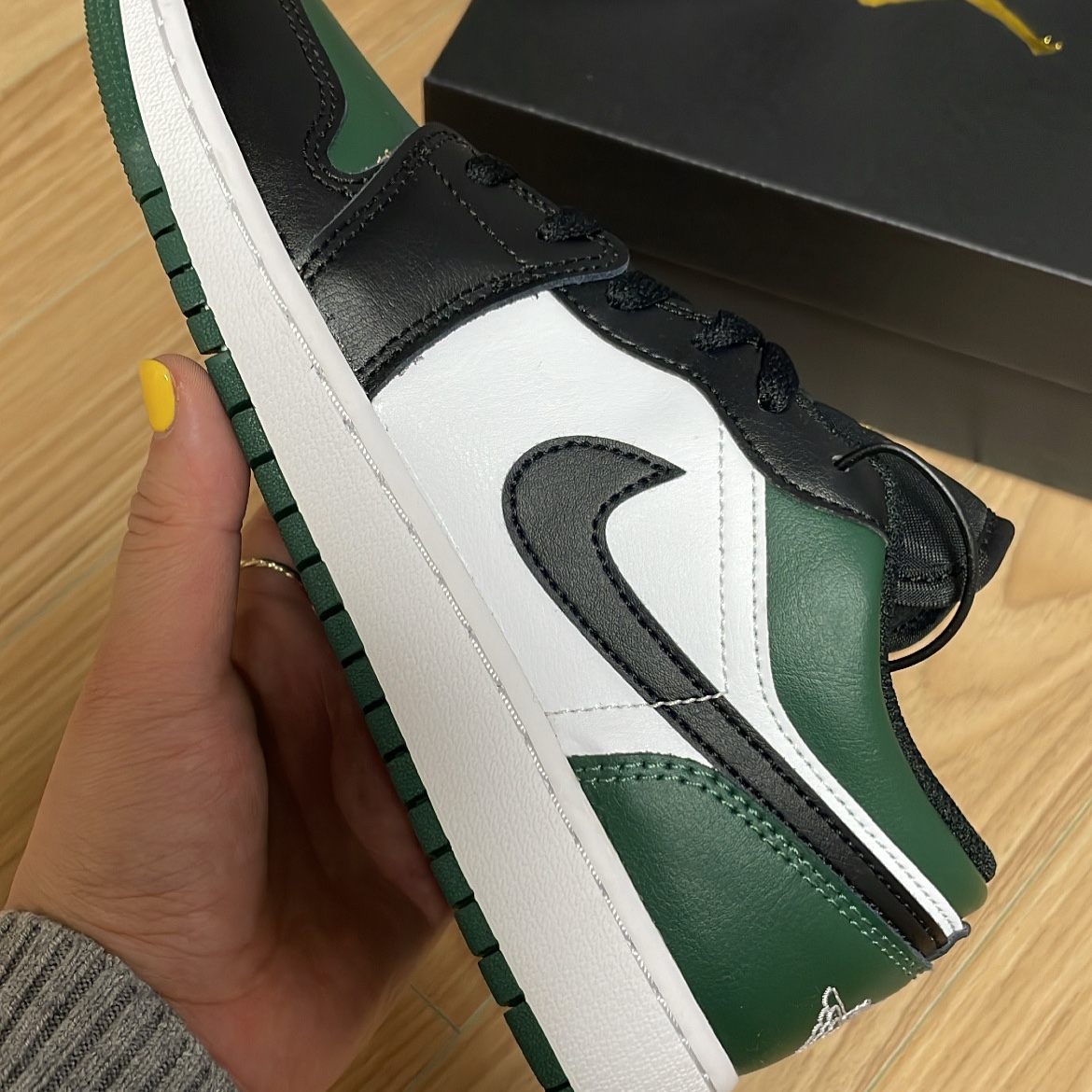 (GS) Jordan 1 Low Green Toe 착용 스타일