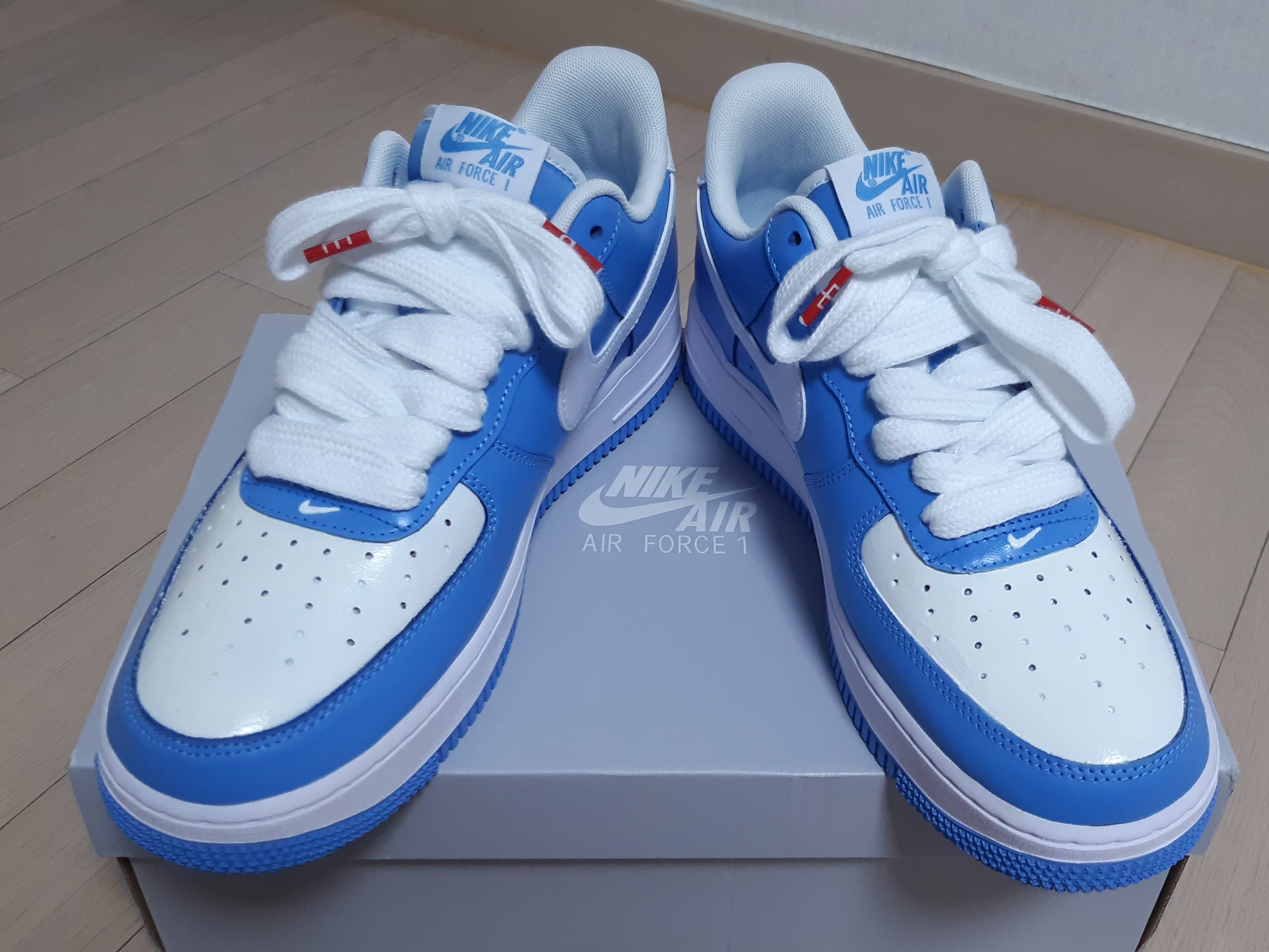 Nike Air Force 1 '07 Low University Blue 착용 스타일 - 3