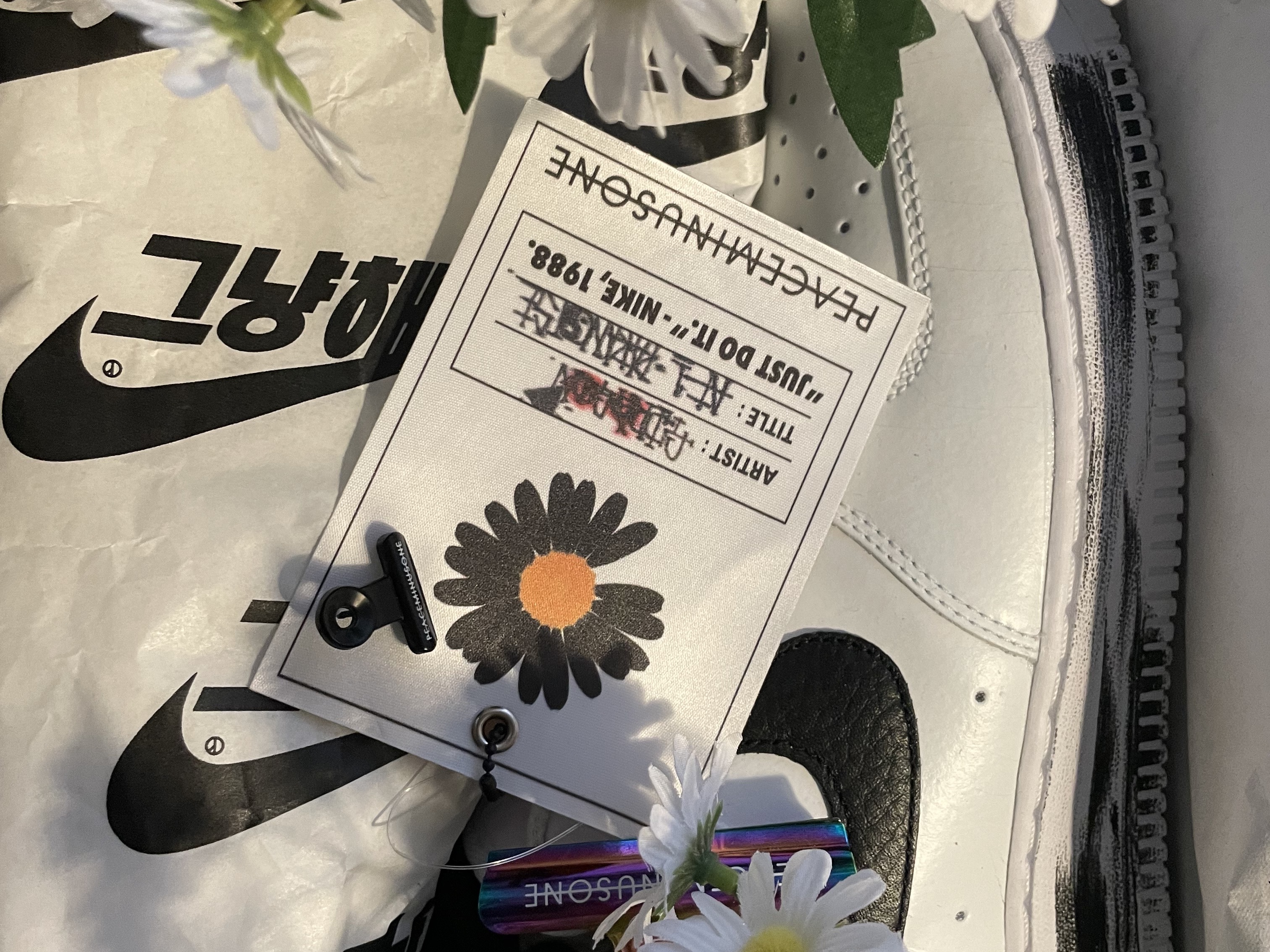 Nike x Peaceminusone Air Force 1 Low Para-Noise 2.0 착용 스타일 - 5