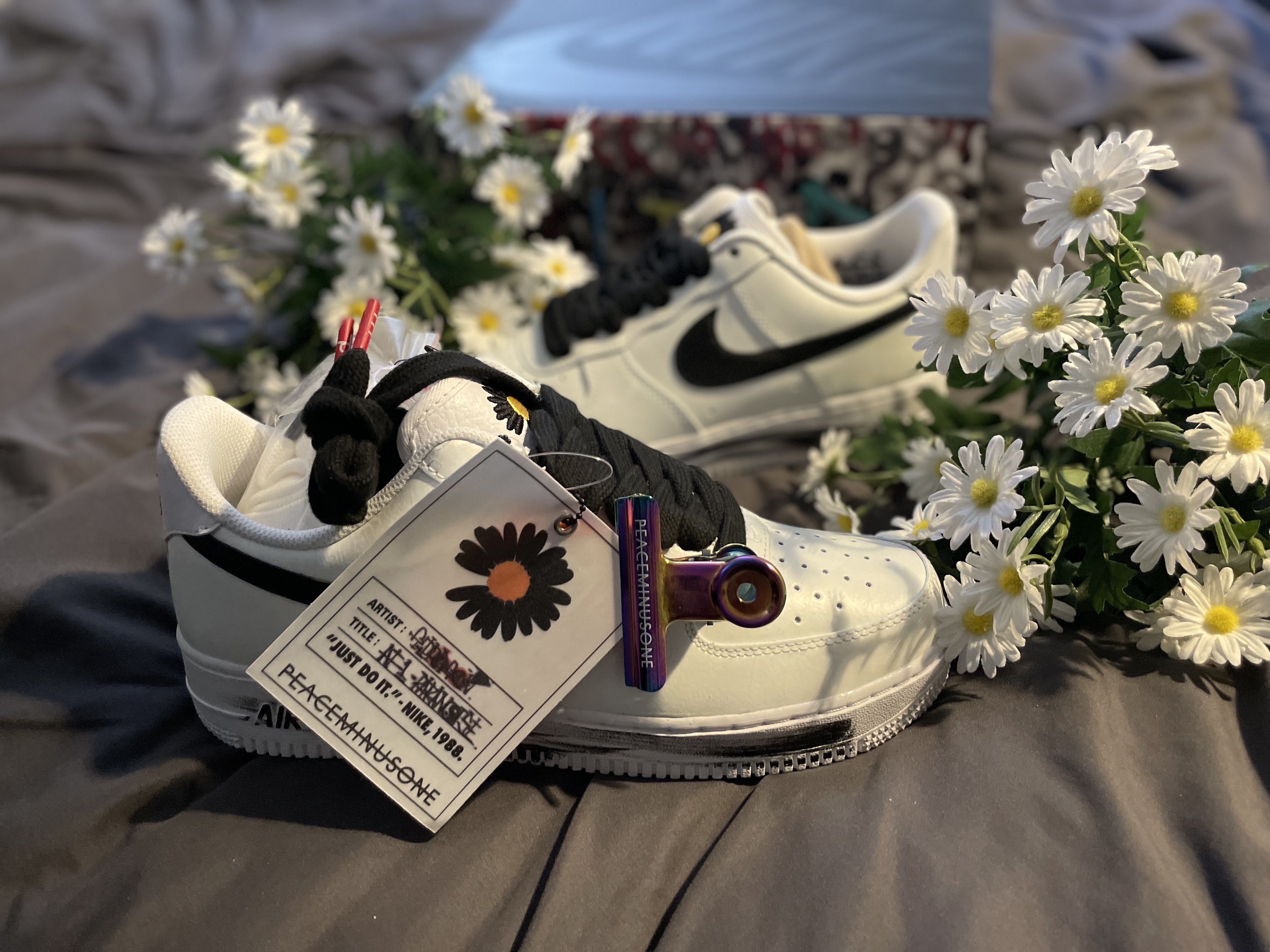 Nike x Peaceminusone Air Force 1 Low Para-Noise 2.0 착용 스타일 - 2