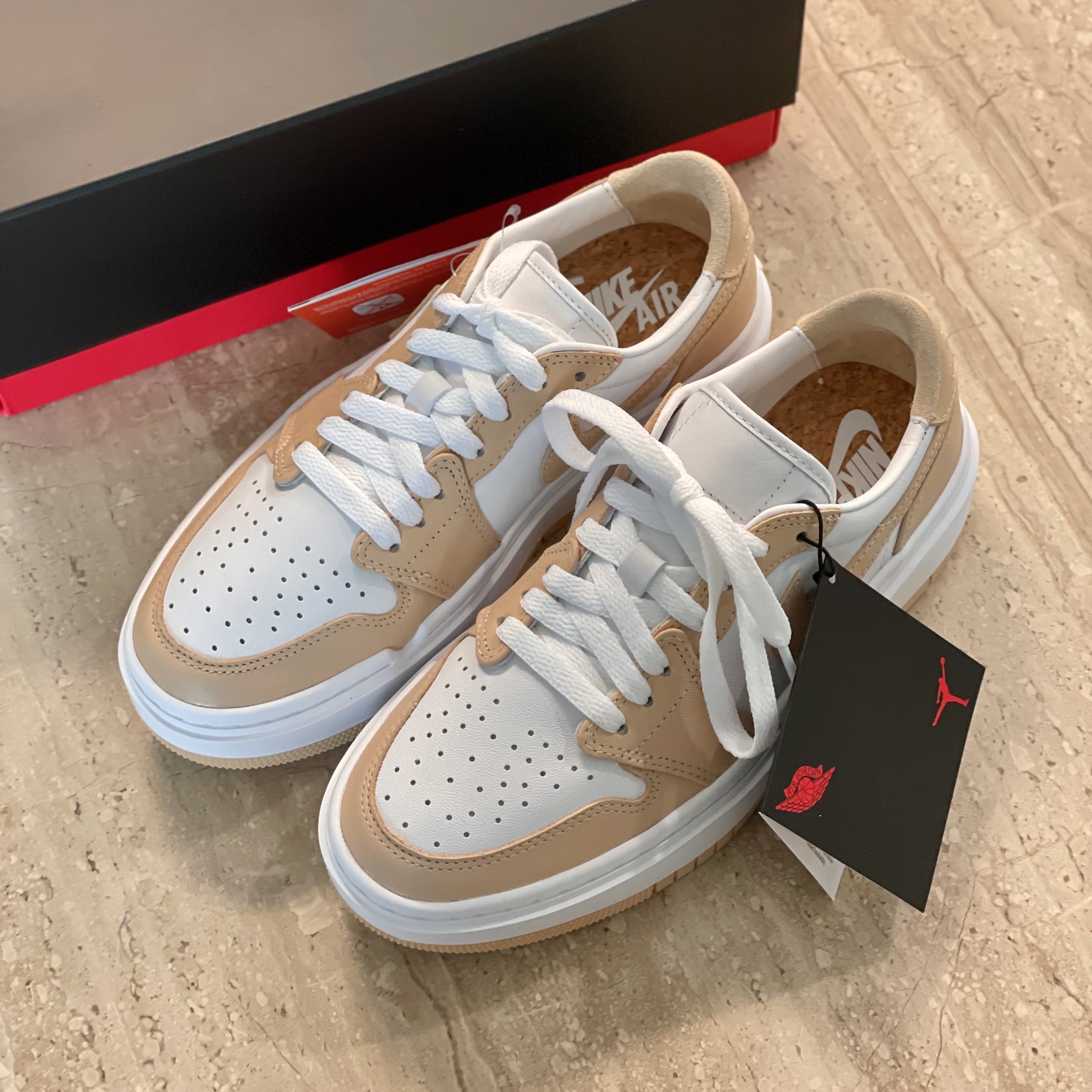 (W) Jordan 1 Elevate Low White Onyx 착용 스타일