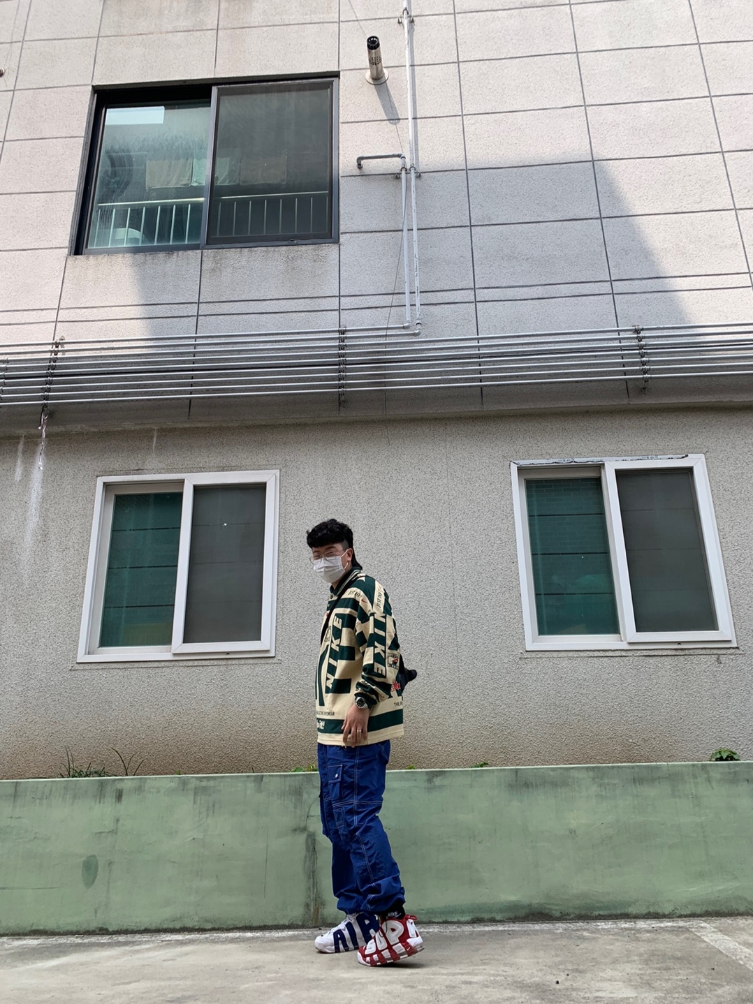 Nike x Cactus Plant Flea Market Long Sleeve Polo Natural - Asia, Nike x Cactus Plant Flea Market Long Sleeve Polo Natural - US/EU 착용 스타일 - 5