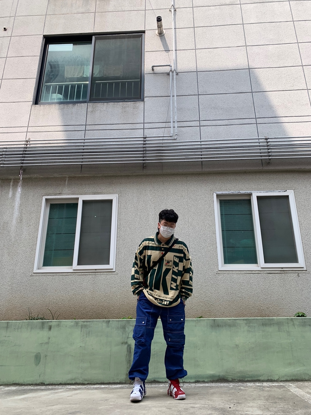 Nike x Cactus Plant Flea Market Long Sleeve Polo Natural - Asia, Nike x Cactus Plant Flea Market Long Sleeve Polo Natural - US/EU 착용 스타일 - 4
