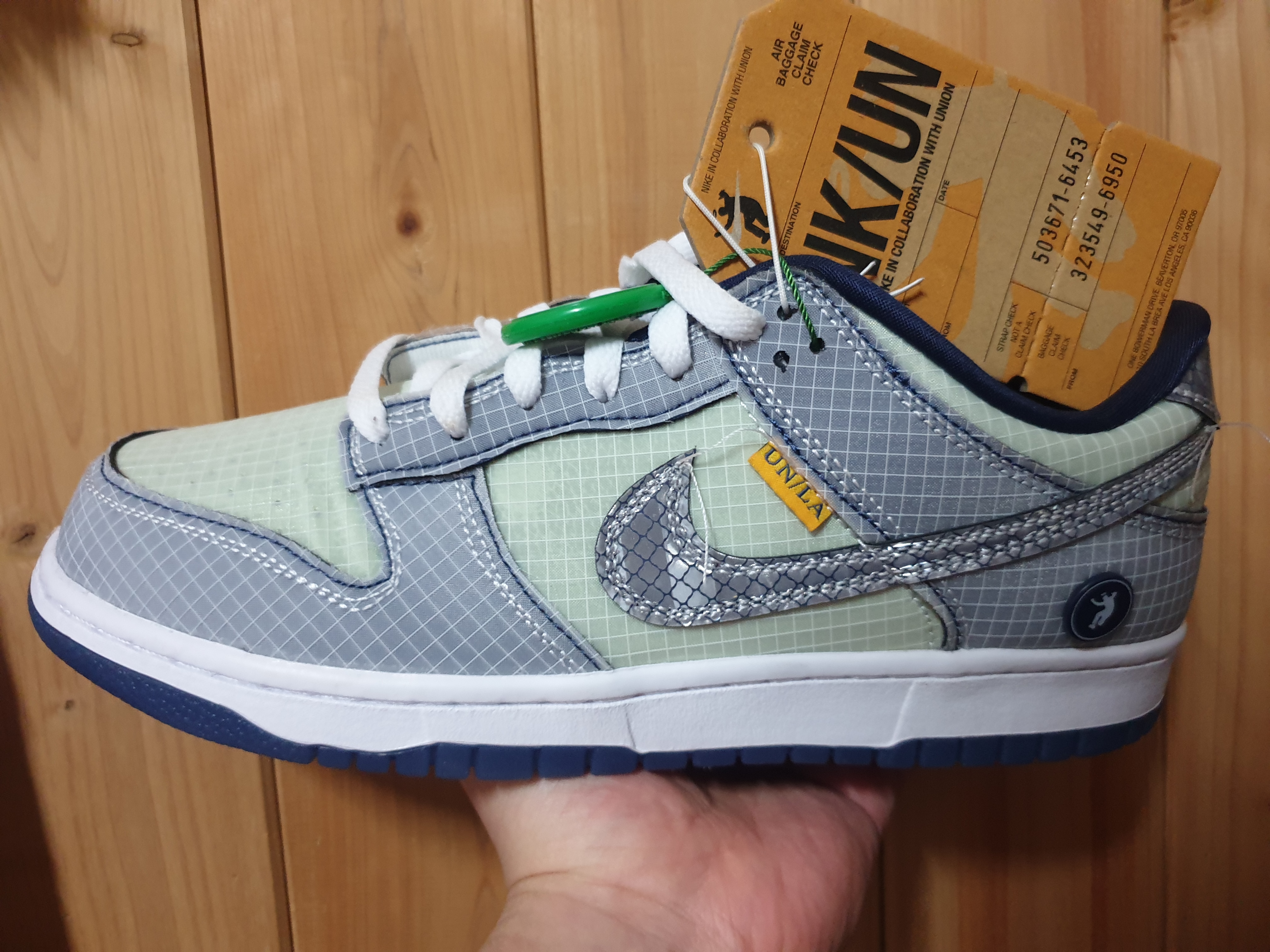 Nike x Union Dunk Low Passport Pack Pistachio 착용 스타일