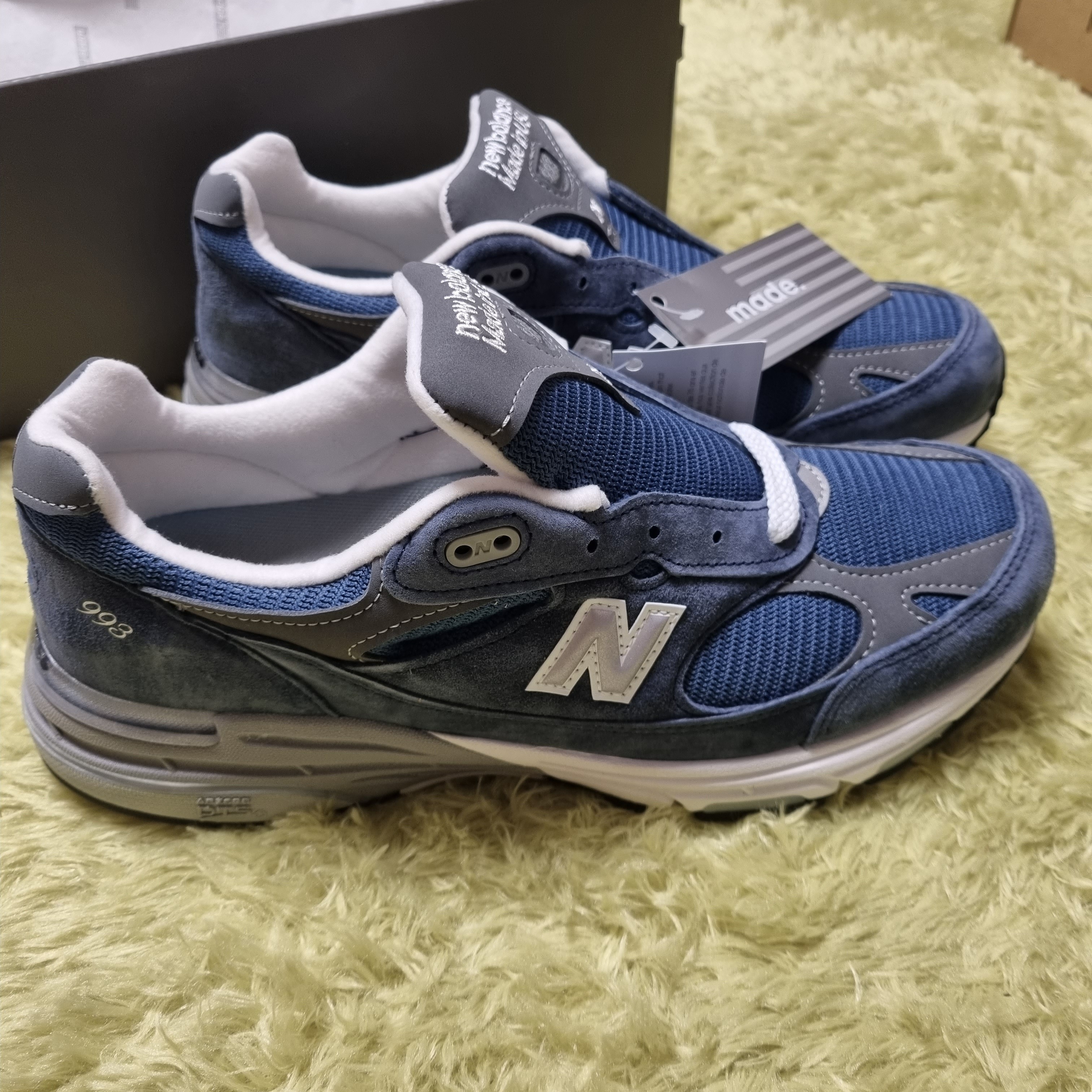 (W) New Balance 993 Made in USA Arctic - B Standard 착용 스타일 - 3