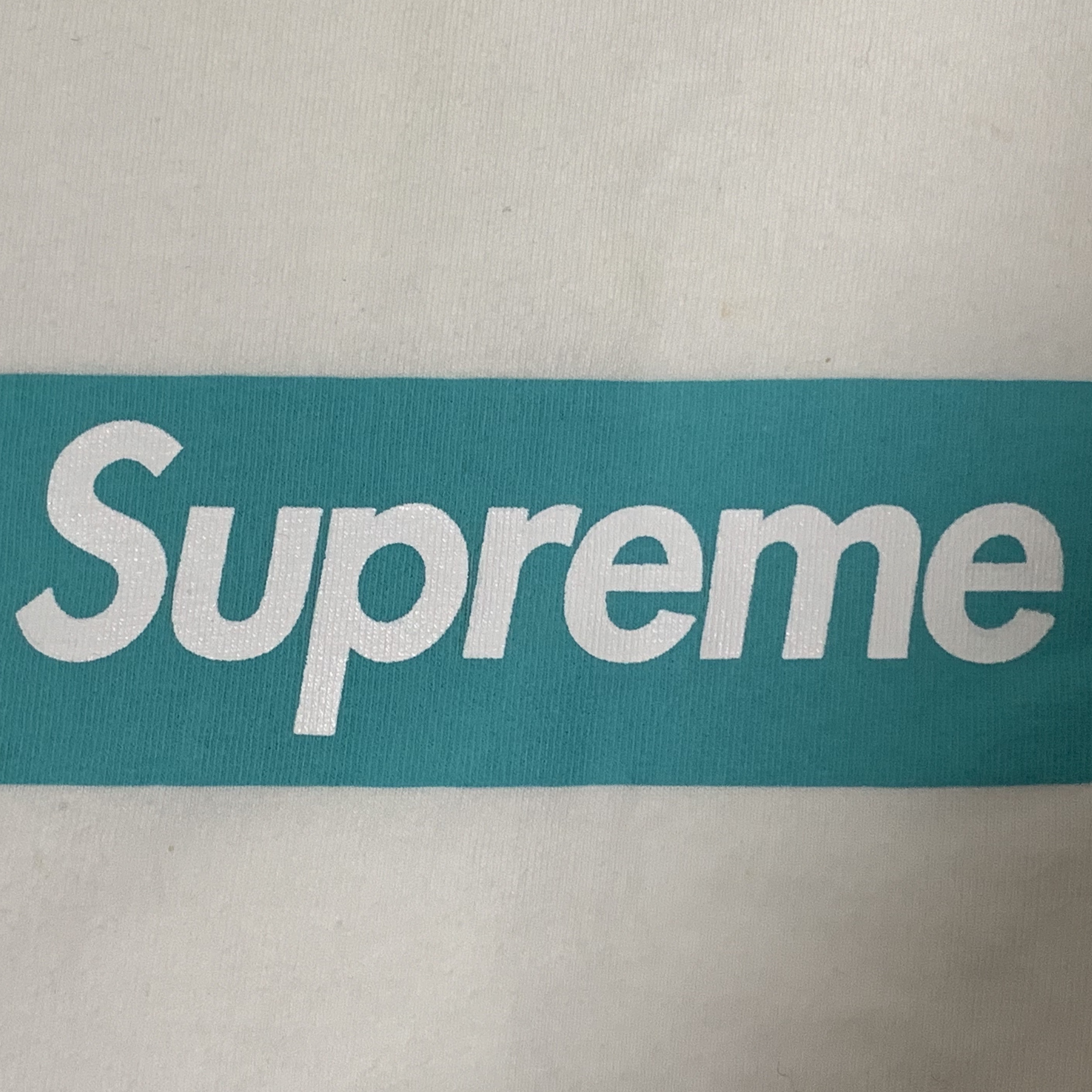 Supreme x Tiffany & Co. Box Logo T-Shirt White - 21FW 착용 스타일