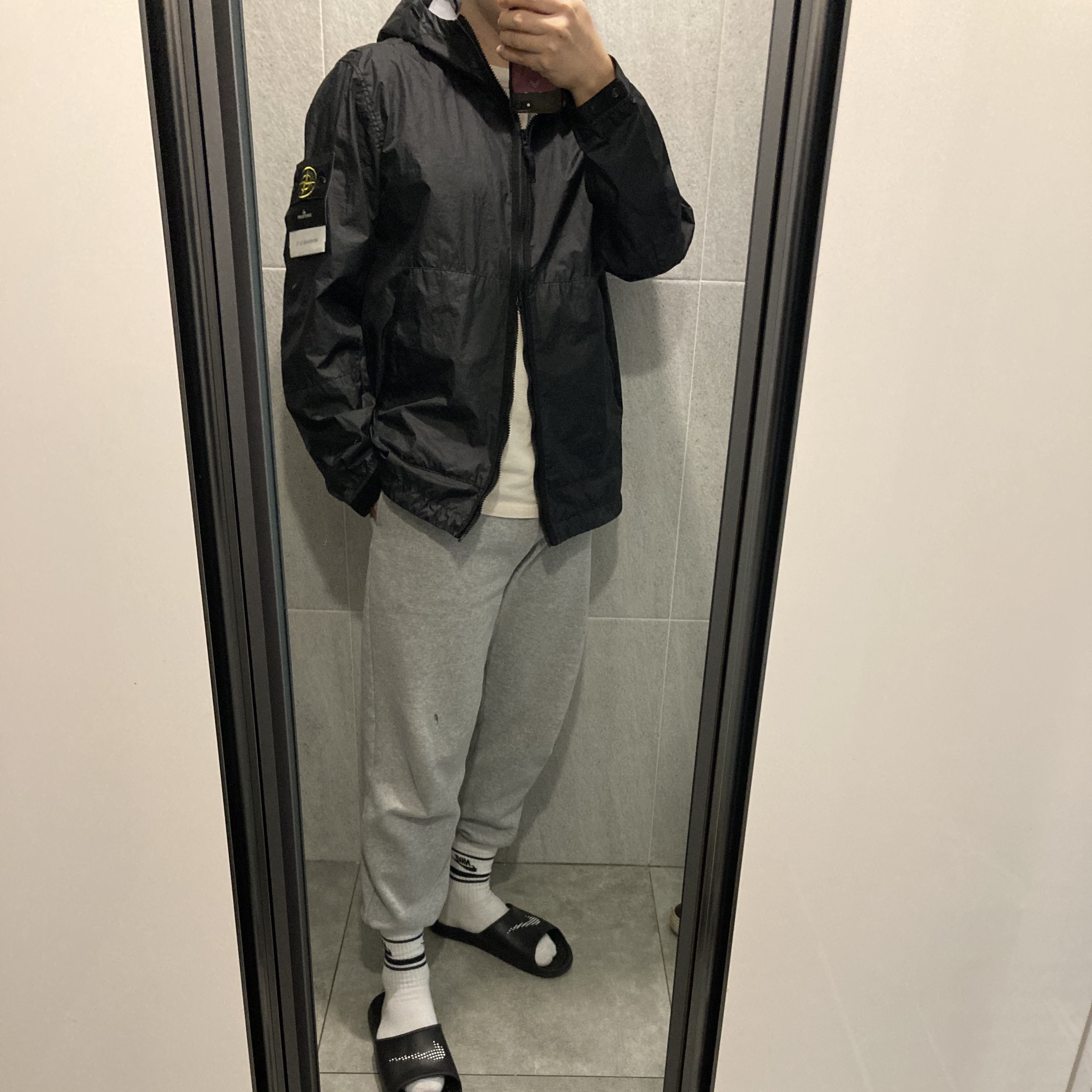 Stone Island 40523 Membrana 3L TC Jacket Black - 21SS 착용 스타일 - 3