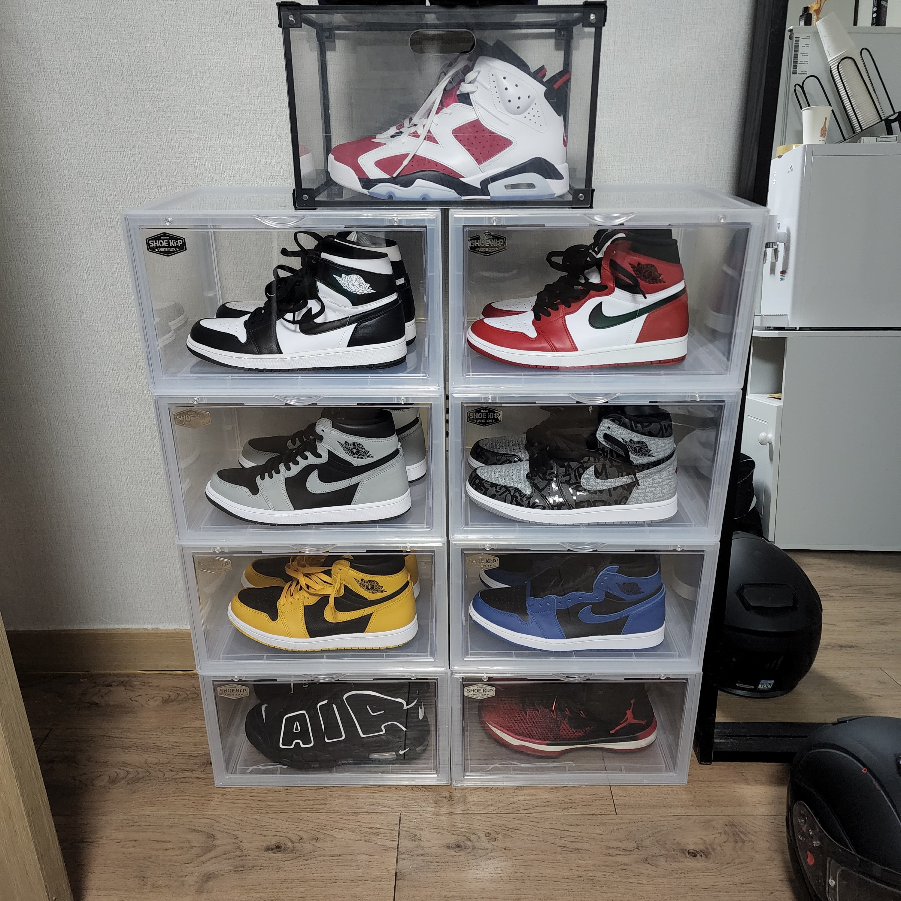 Jordan 1 Retro High OG Chicago 2015, Jordan 1 Retro High OG Black White 2014 착용 스타일
