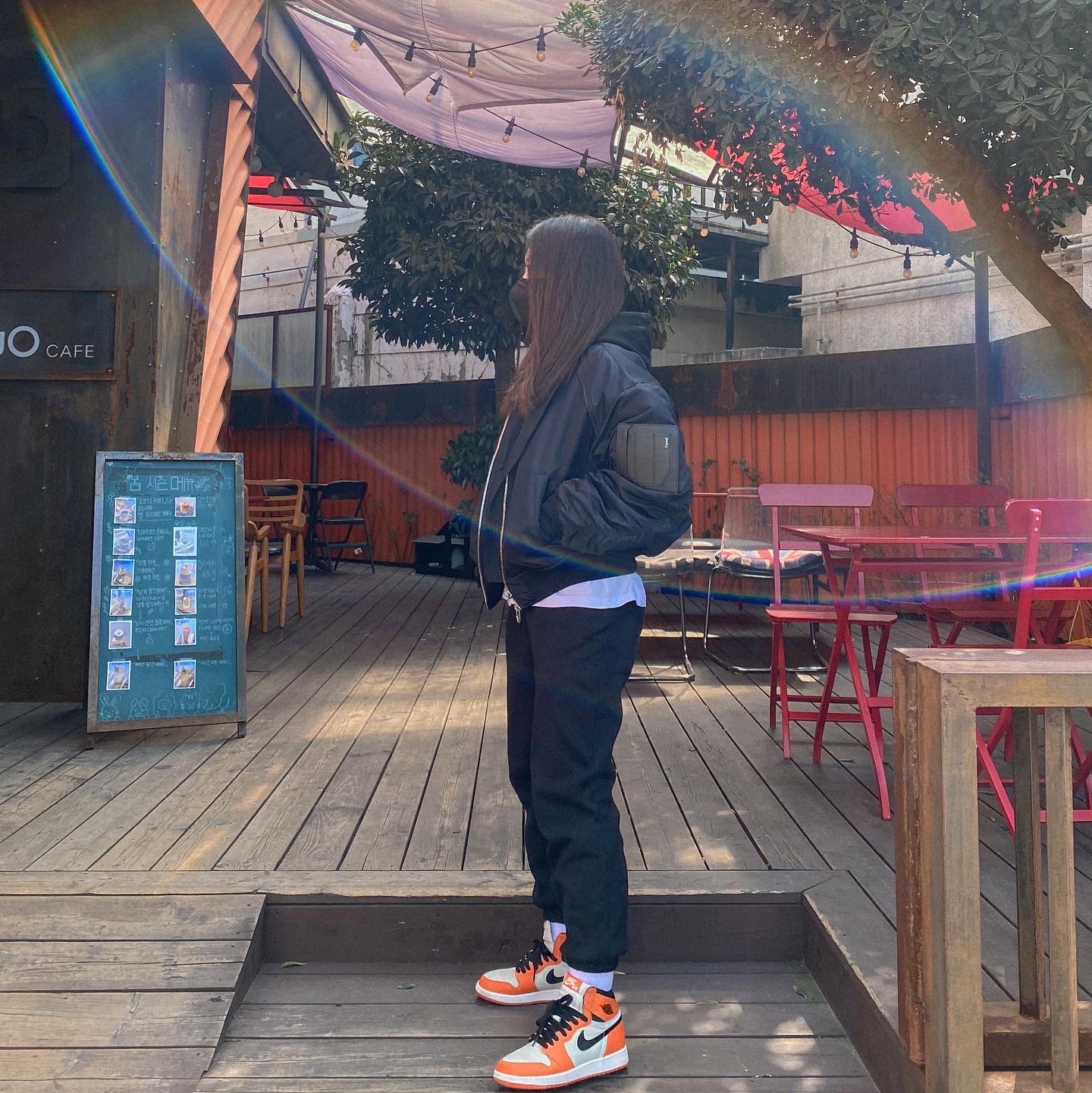 (GS) Jordan 1 Retro High OG Reverse Shattered Backboard 착용 스타일 - 2