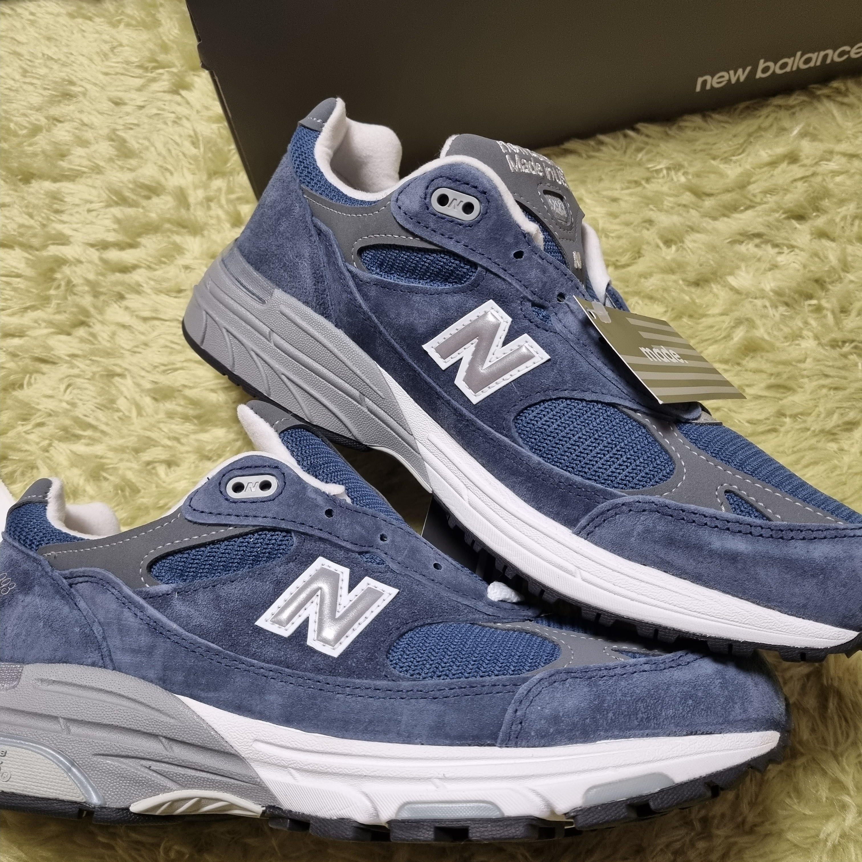 (W) New Balance 993 Made in USA Arctic - B Standard 착용 스타일 - 1