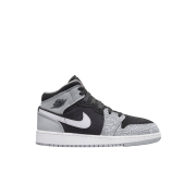 (GS) Jordan 1 Mid SE Black Light Smoke Grey