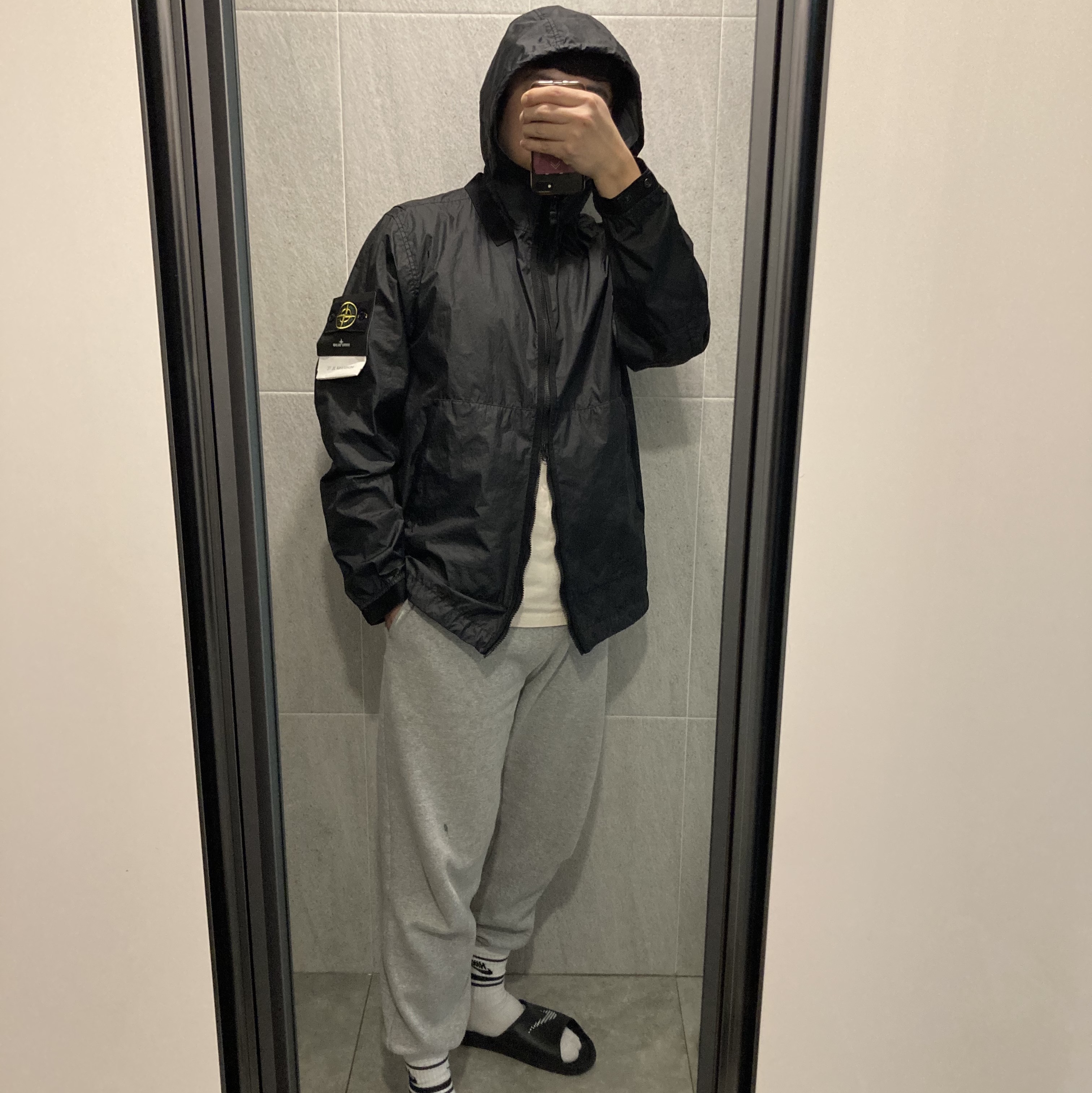 Stone Island 40523 Membrana 3L TC Jacket Black - 21SS 착용 스타일 - 4
