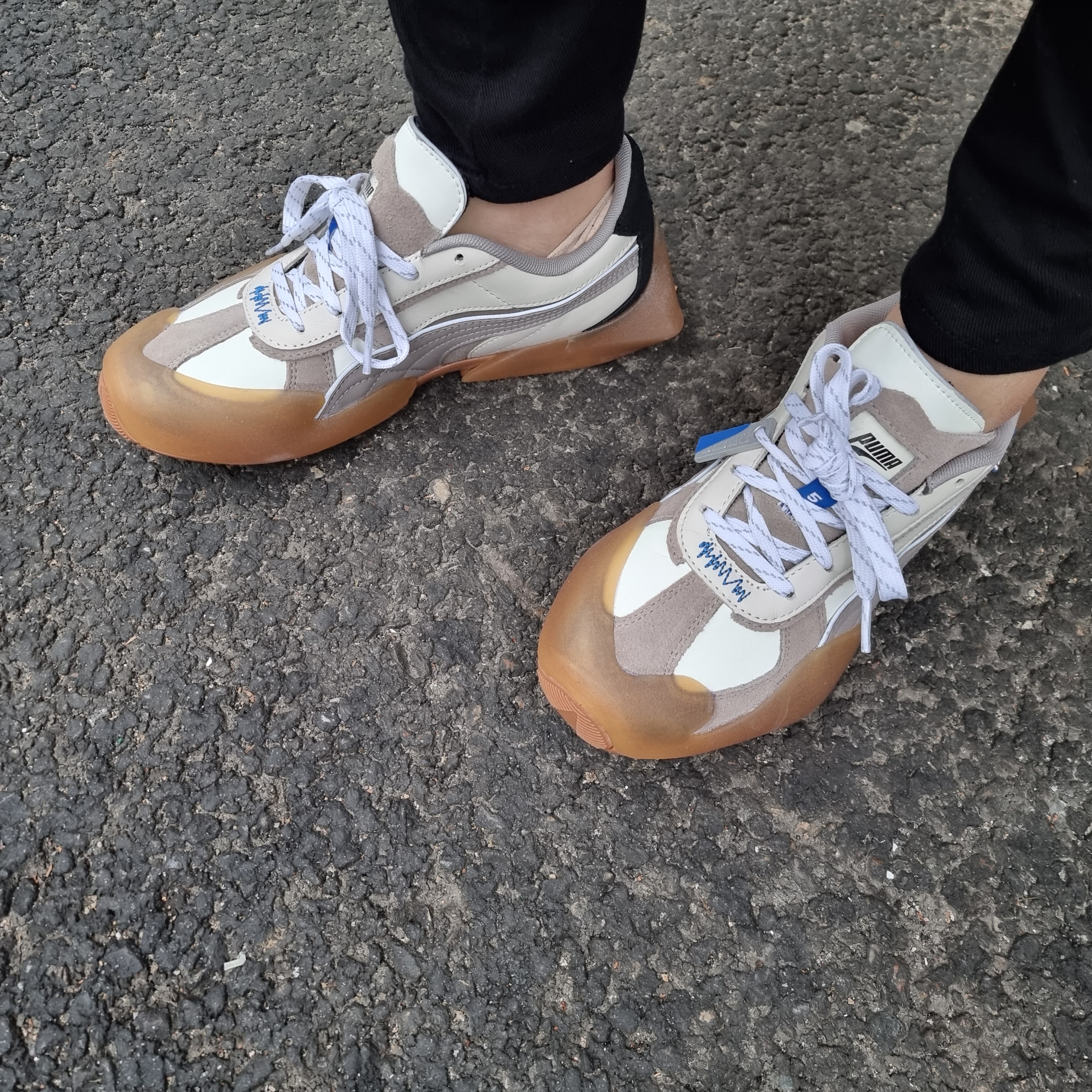 Puma x Ader Error Vaderon White 착용 스타일