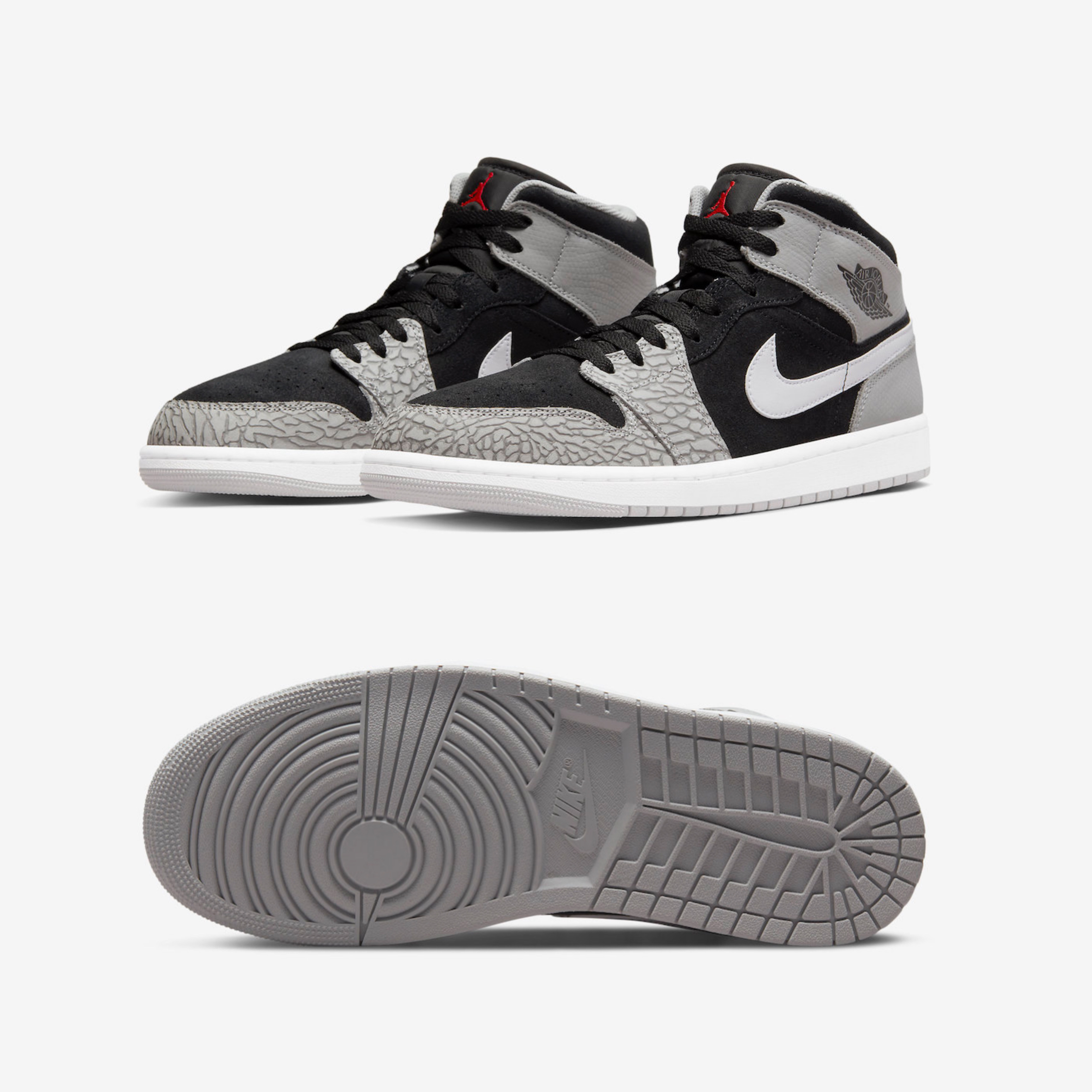 Jordan 1 Mid Elephant Toe 착용 스타일 - 2