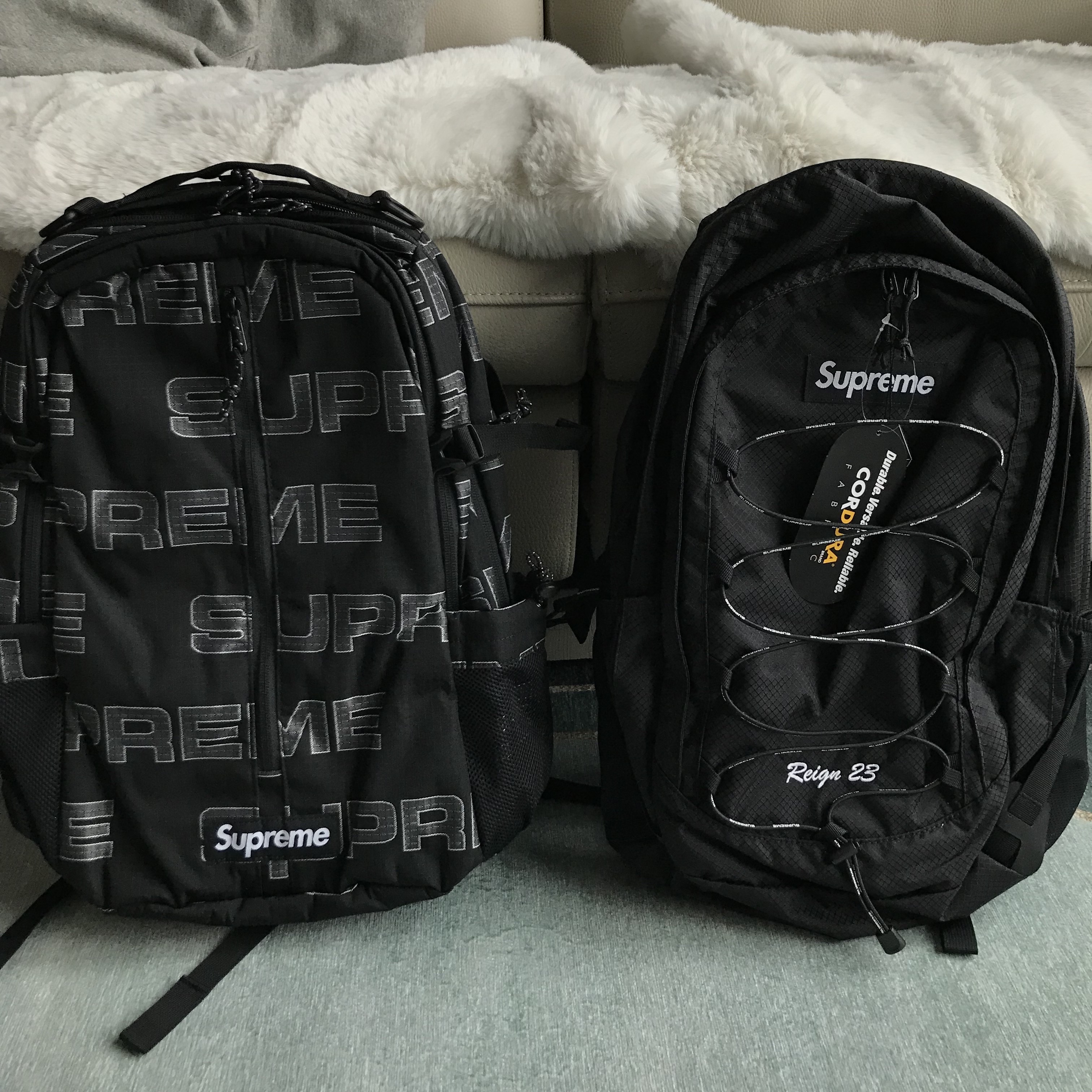 Supreme Backpack Black - 22SS, Supreme Backpack Black - 21FW 착용 스타일