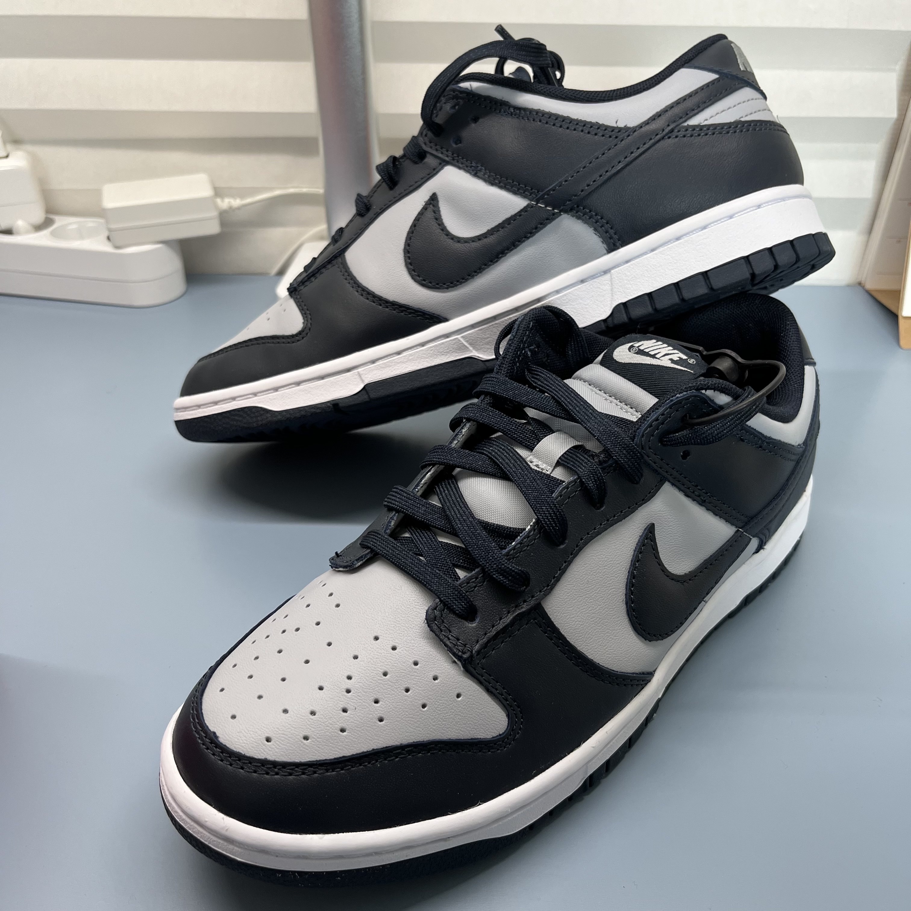 Nike Dunk Low Retro Championship Grey 착용 스타일 - 1