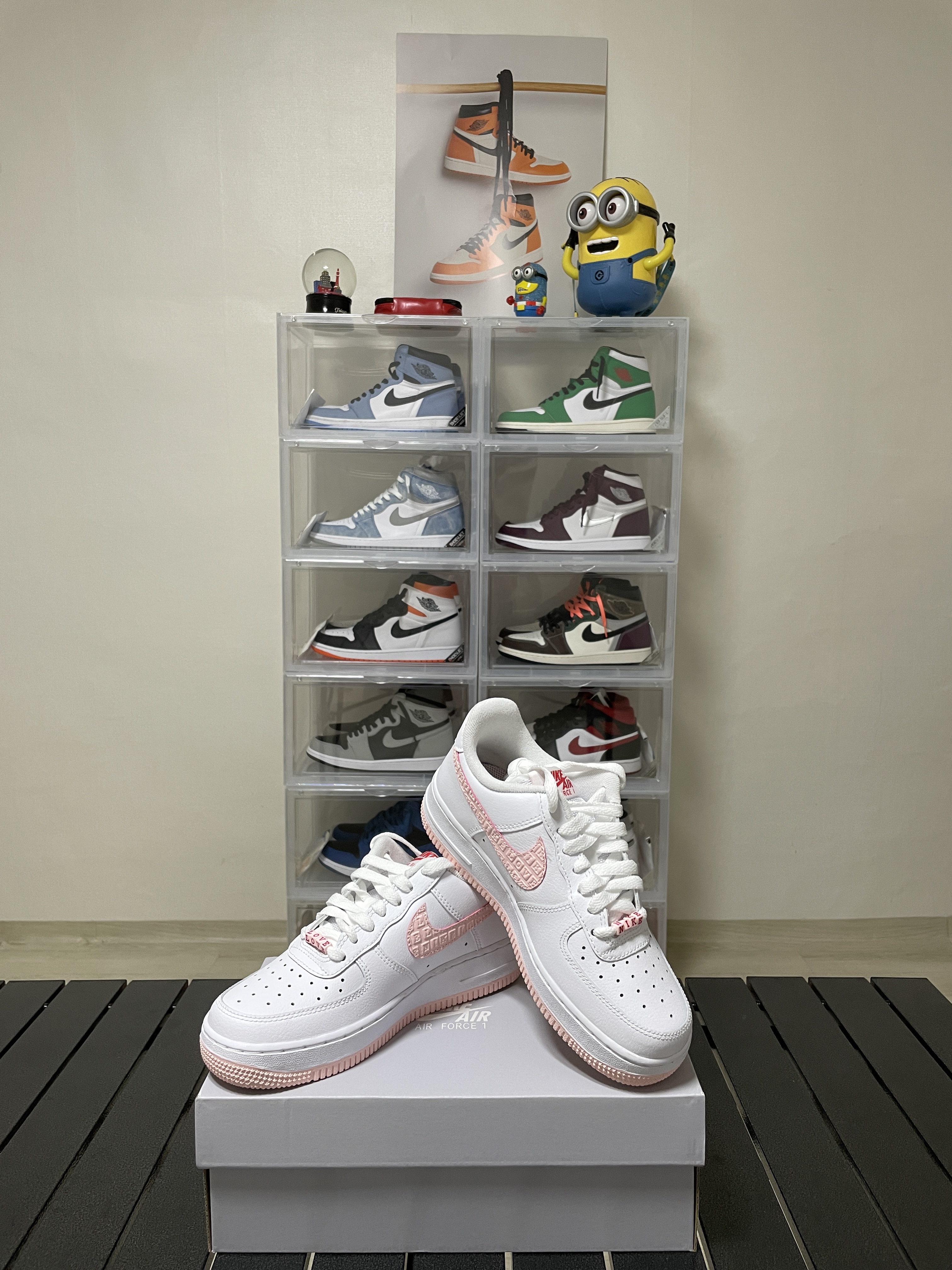 (W) Nike Air Force 1 '07 Valentine Day 2022 착용 스타일