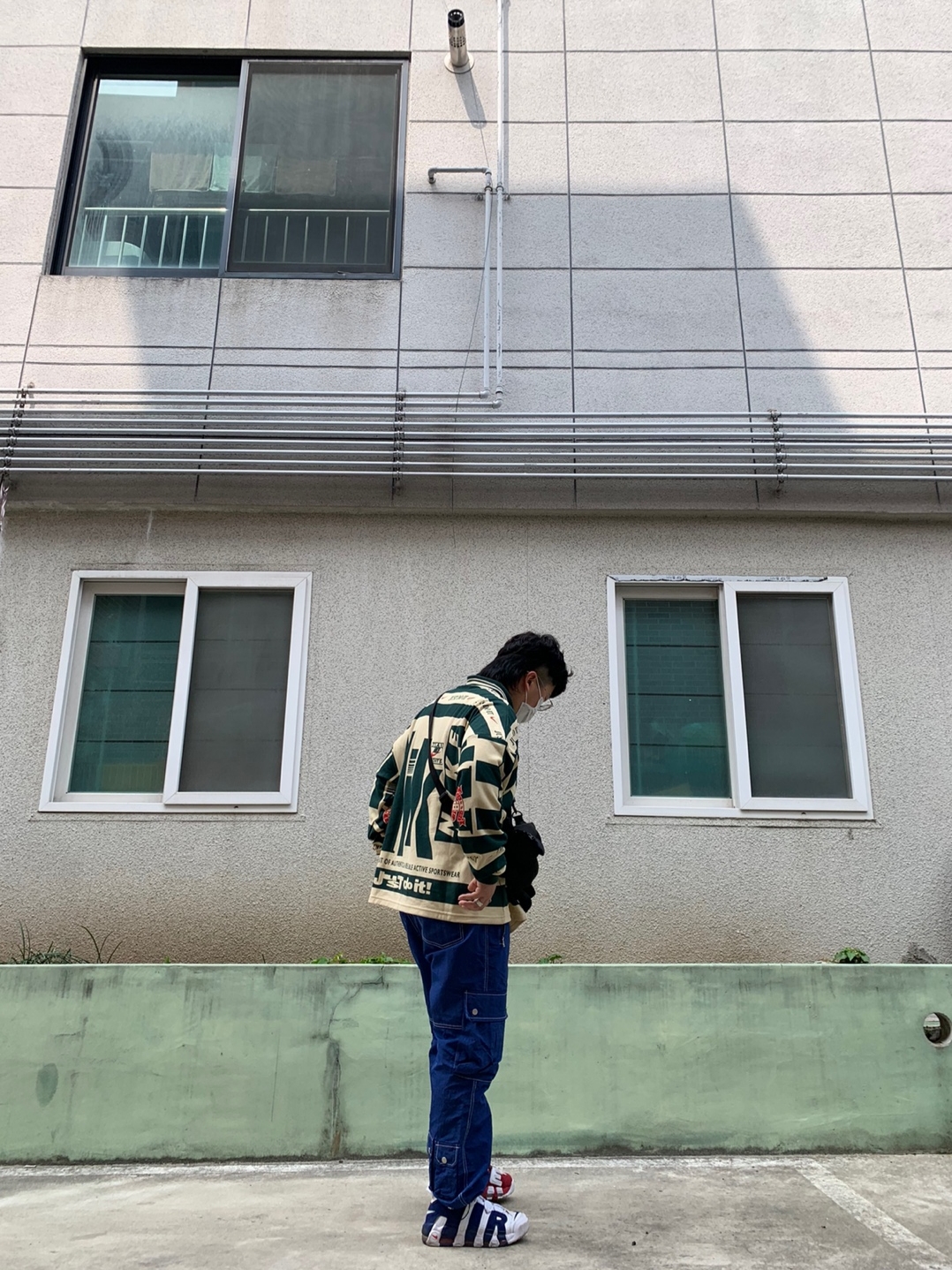 Nike x Cactus Plant Flea Market Long Sleeve Polo Natural - Asia, Nike x Cactus Plant Flea Market Long Sleeve Polo Natural - US/EU 착용 스타일 - 2