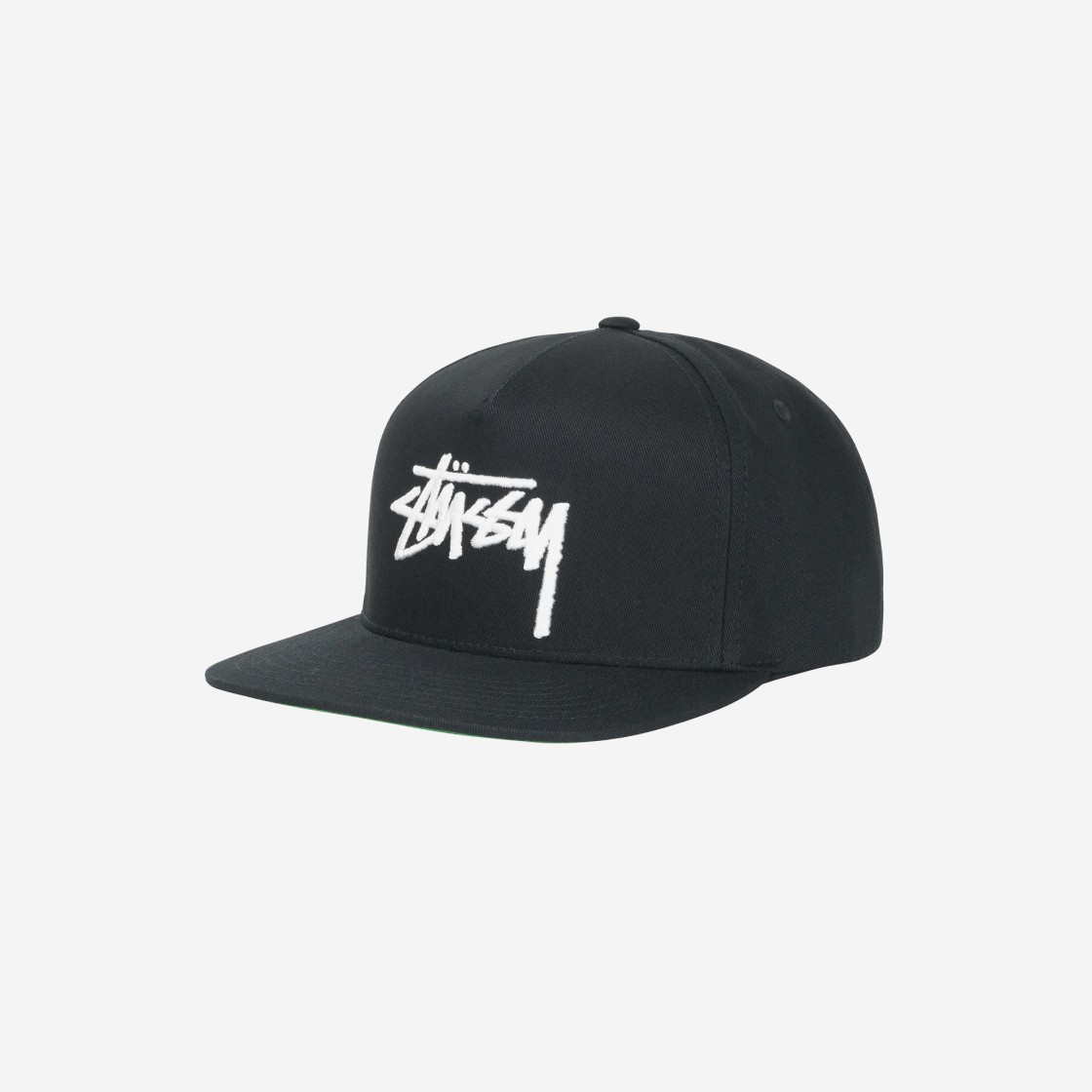 Stussy Big Stock Point Crown Cap Black 상세 이미지 1