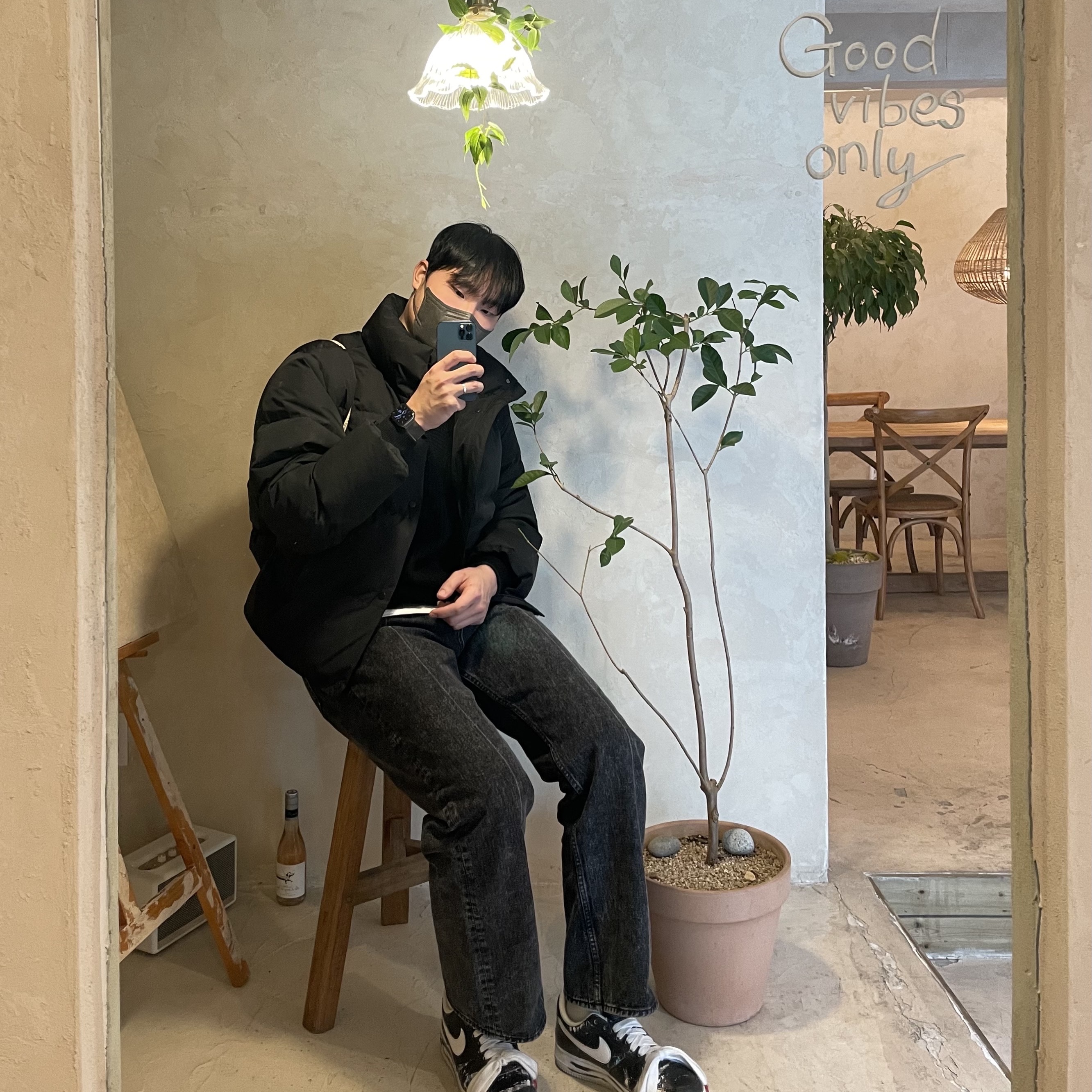 Nike x Peaceminusone Air Force 1 Low Para-Noise 착용 스타일