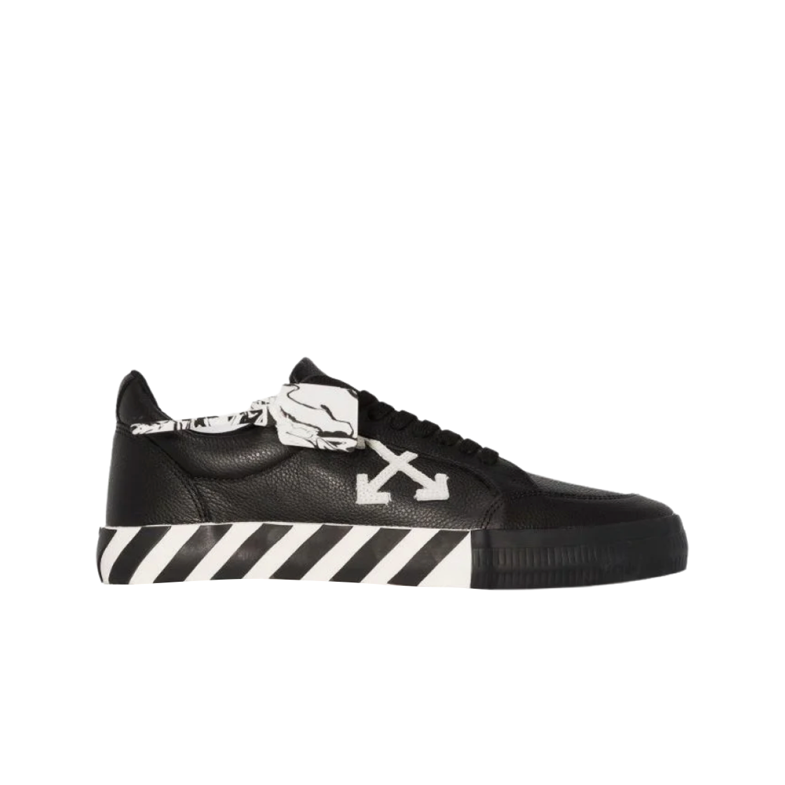 오프화이트 애로우 벌크 스니커즈 블랙 화이트 - 21FW(Off-White Arrow Low Vulcanized Sneakers Black White - 21FW) - 1
