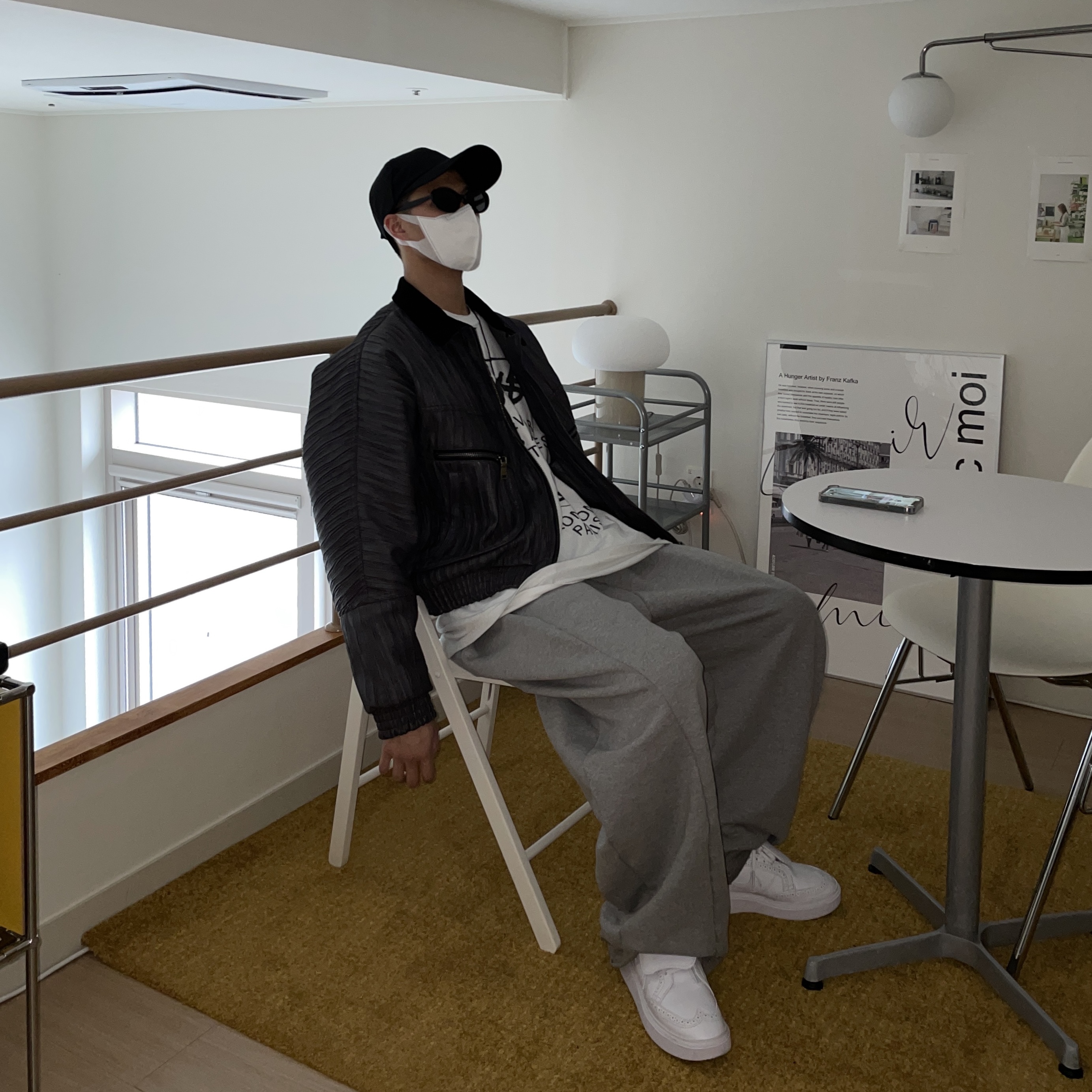 Nike x Peaceminusone Kwondo1 White 착용 스타일