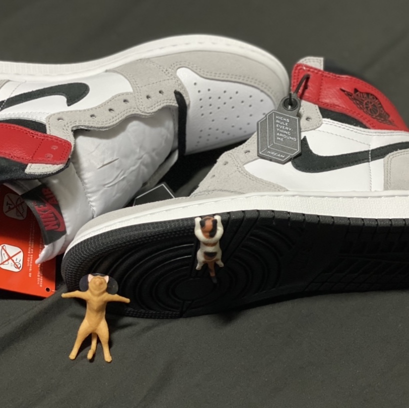 Jordan 1 Retro High OG Light Smoke Grey 착용 스타일 - 5