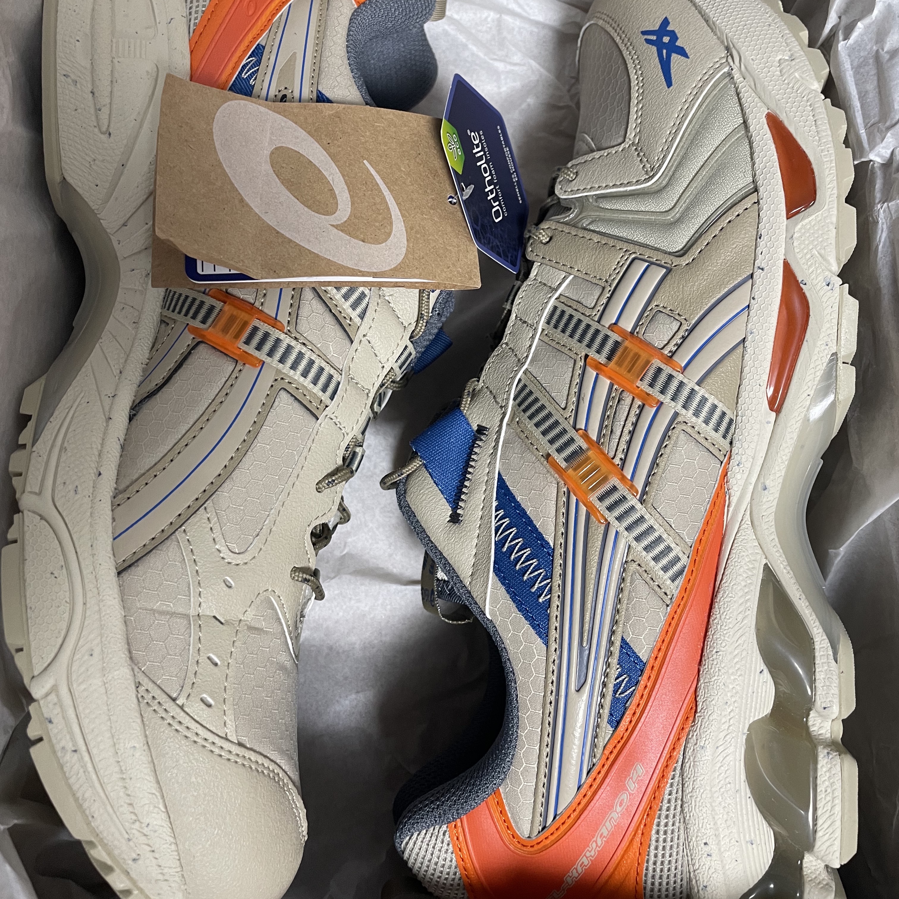 Asics Gel-Kayano 14 RE Putty Habanero 착용 스타일 - 2