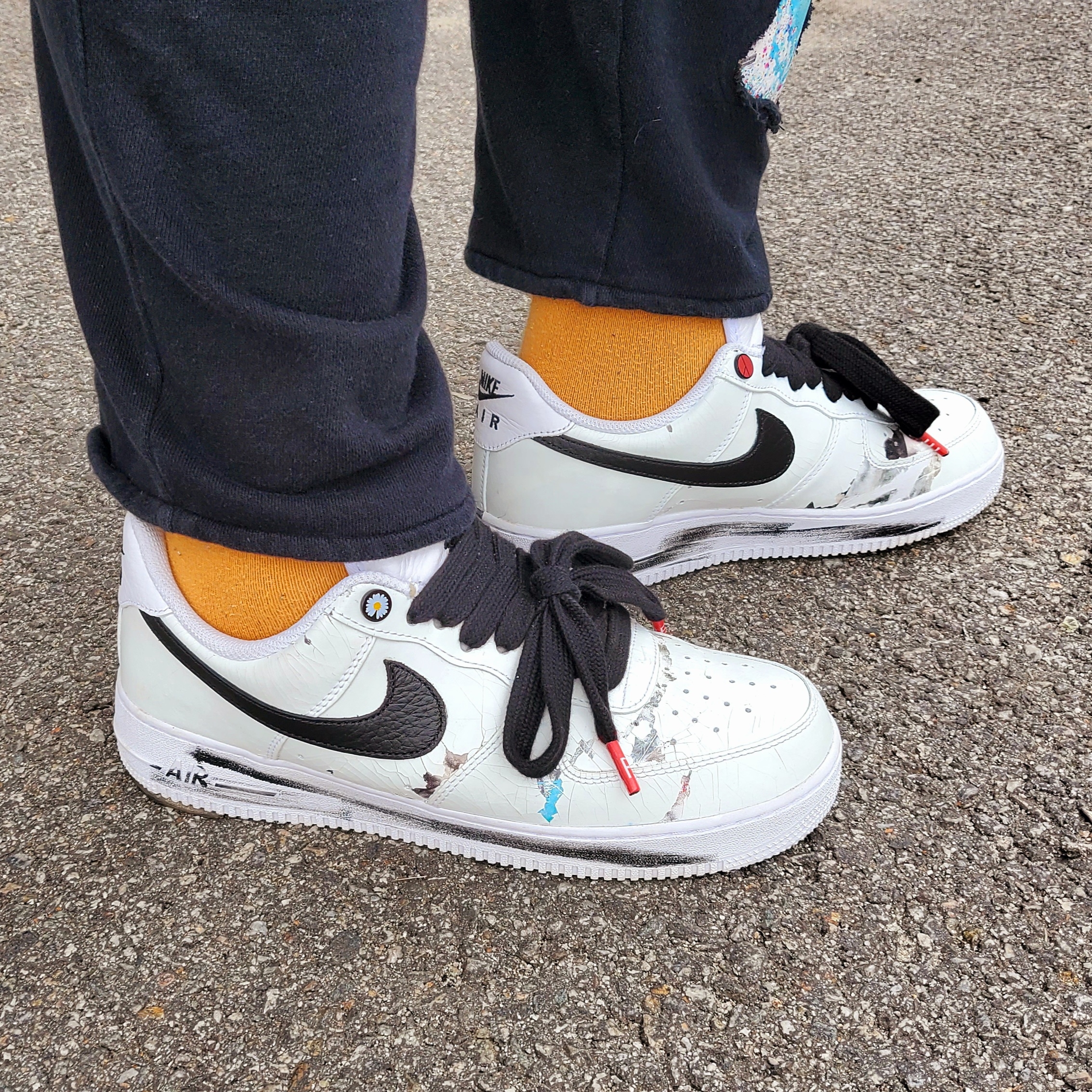 Nike x Peaceminusone Air Force 1 Low Para-Noise 2.0 착용 스타일 - 3