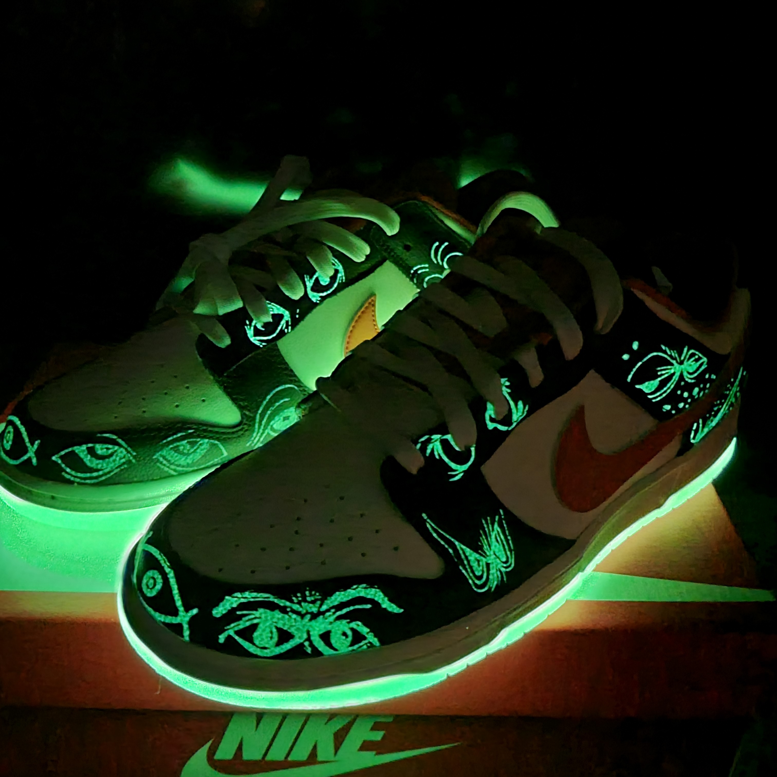 Nike Dunk Low Retro PRM Halloween 착용 스타일 - 1