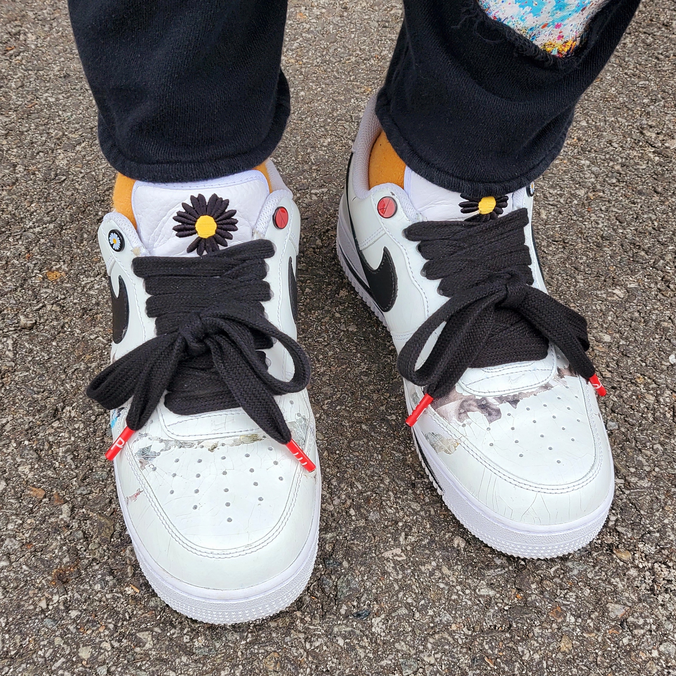 Nike x Peaceminusone Air Force 1 Low Para-Noise 2.0 착용 스타일 - 2