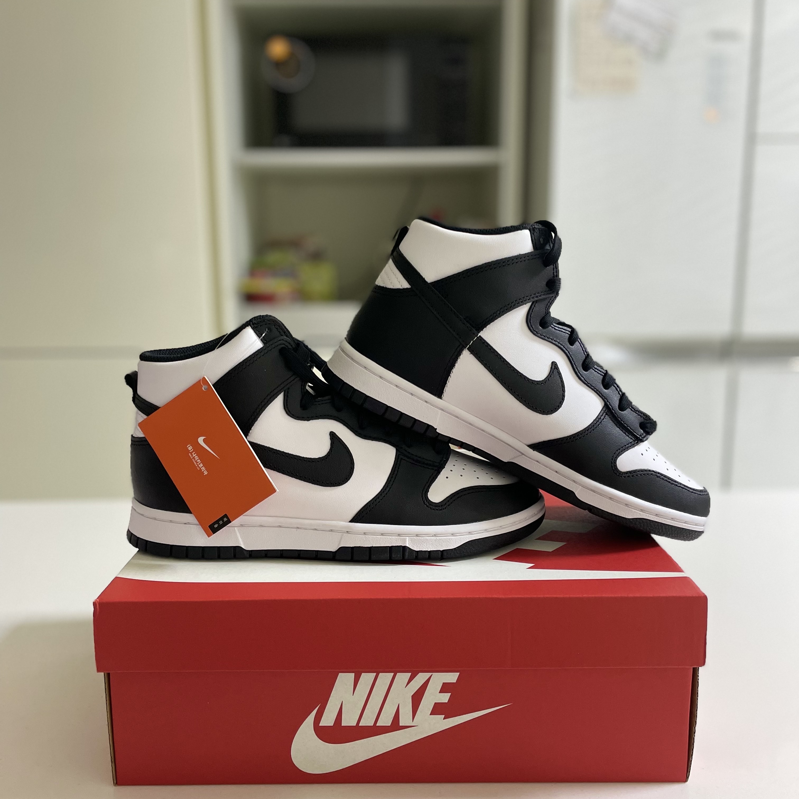 Nike Dunk High Retro Championship White 착용 스타일 - 3